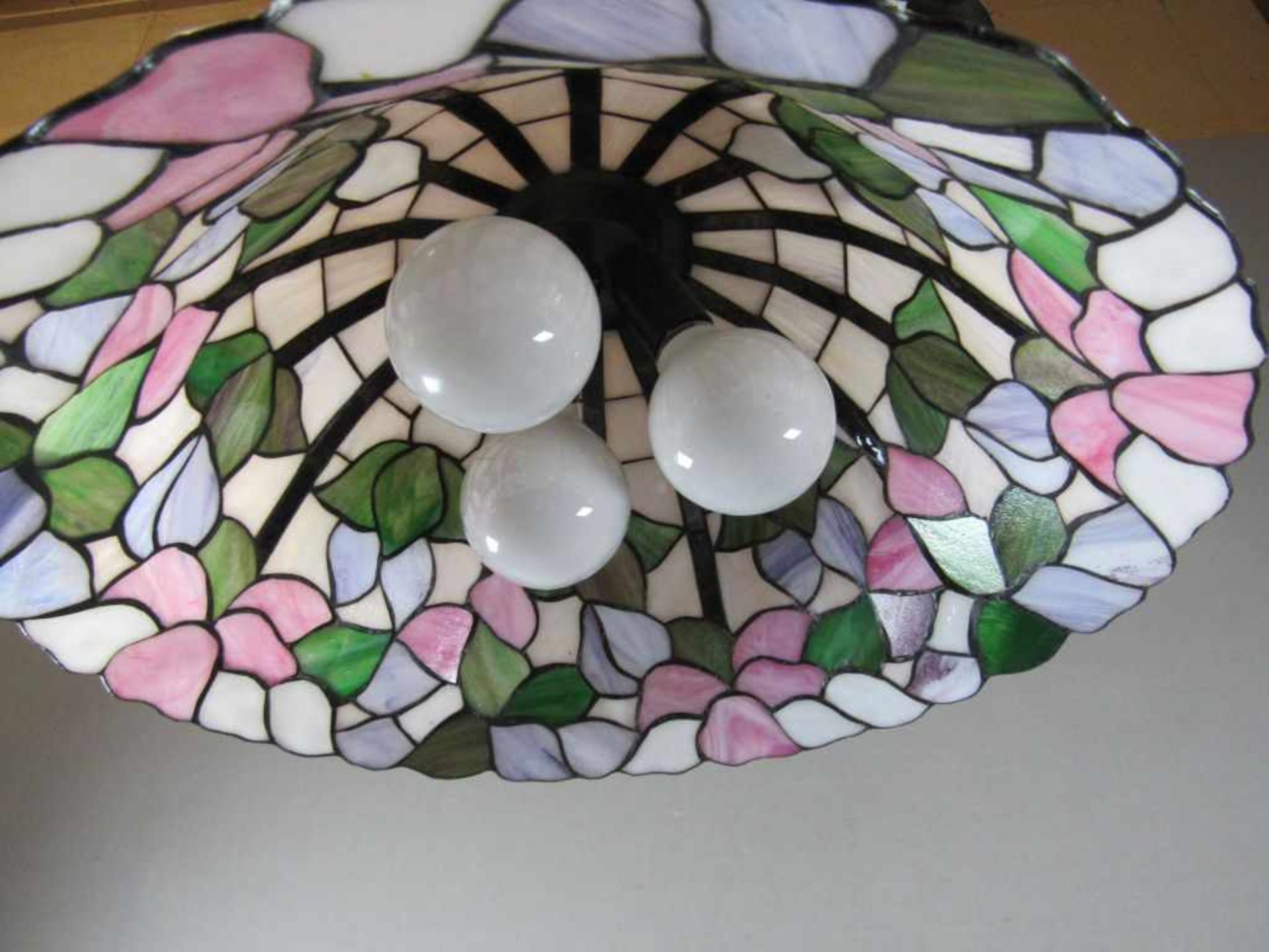 Deckenlampe Tiffanystyle 53cm Durchmesser - Bild 2 aus 2