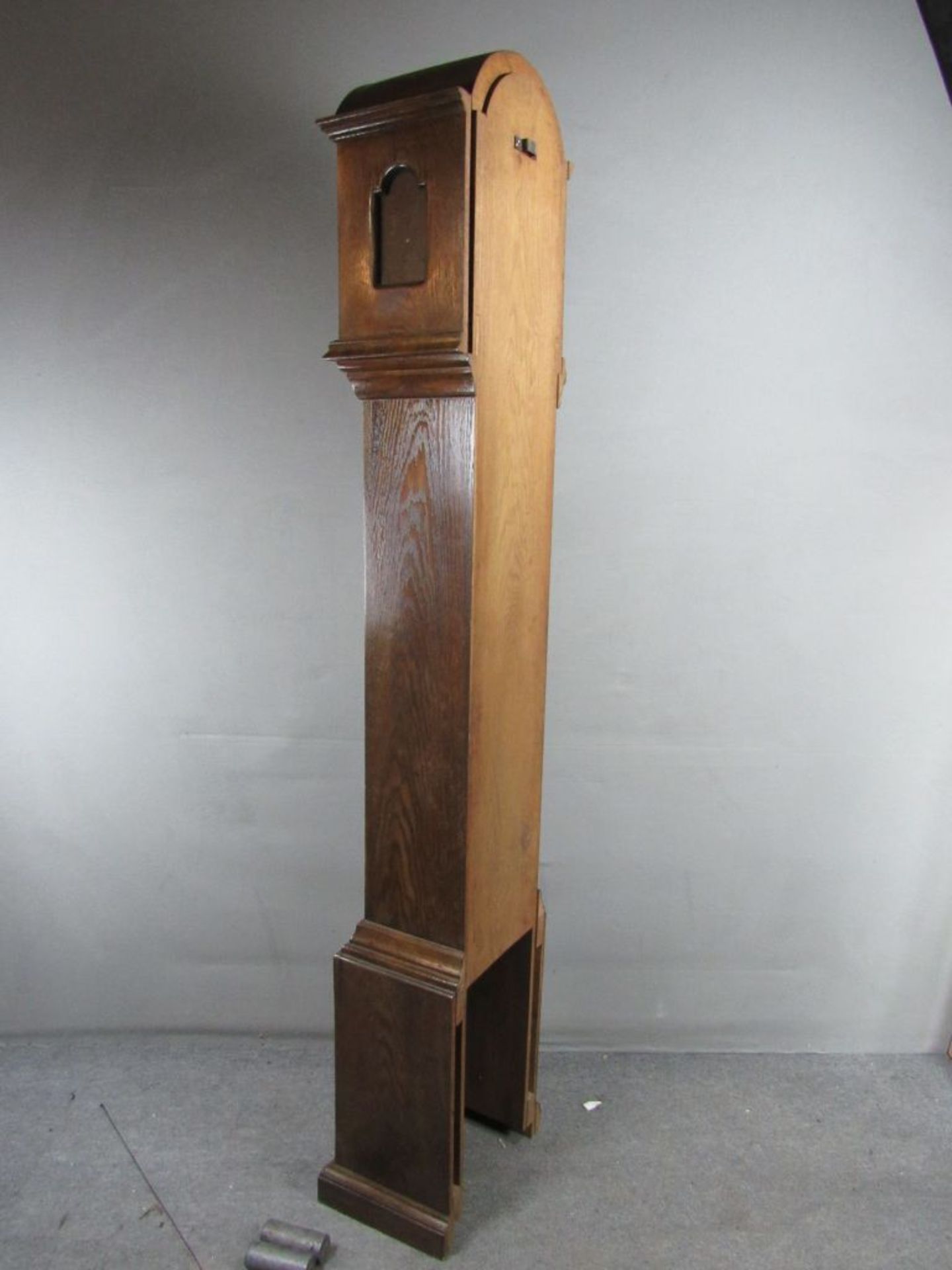 Große Standuhr Eiche um 1830 Gewichte und Pendel anbei Höhe:216cm - Image 5 of 5