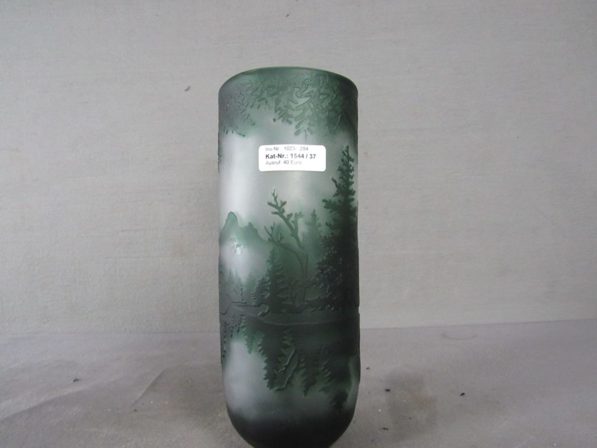 Glasvase aufgesetzte Bewaldung, H:30cm