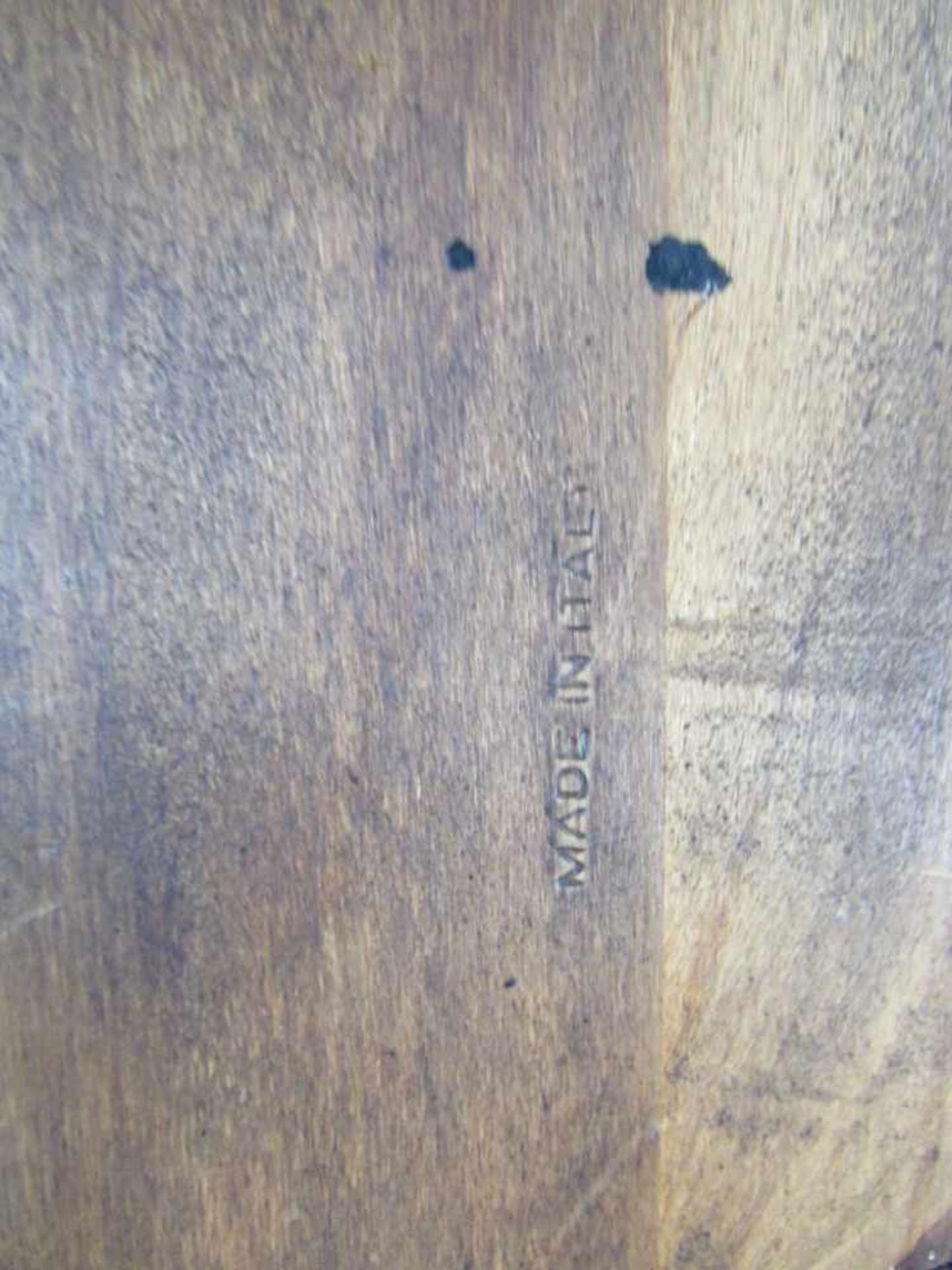 Weihwasserbecken um 1840 Messing und Holz höhe 68 Breite 41 cm - Bild 5 aus 5