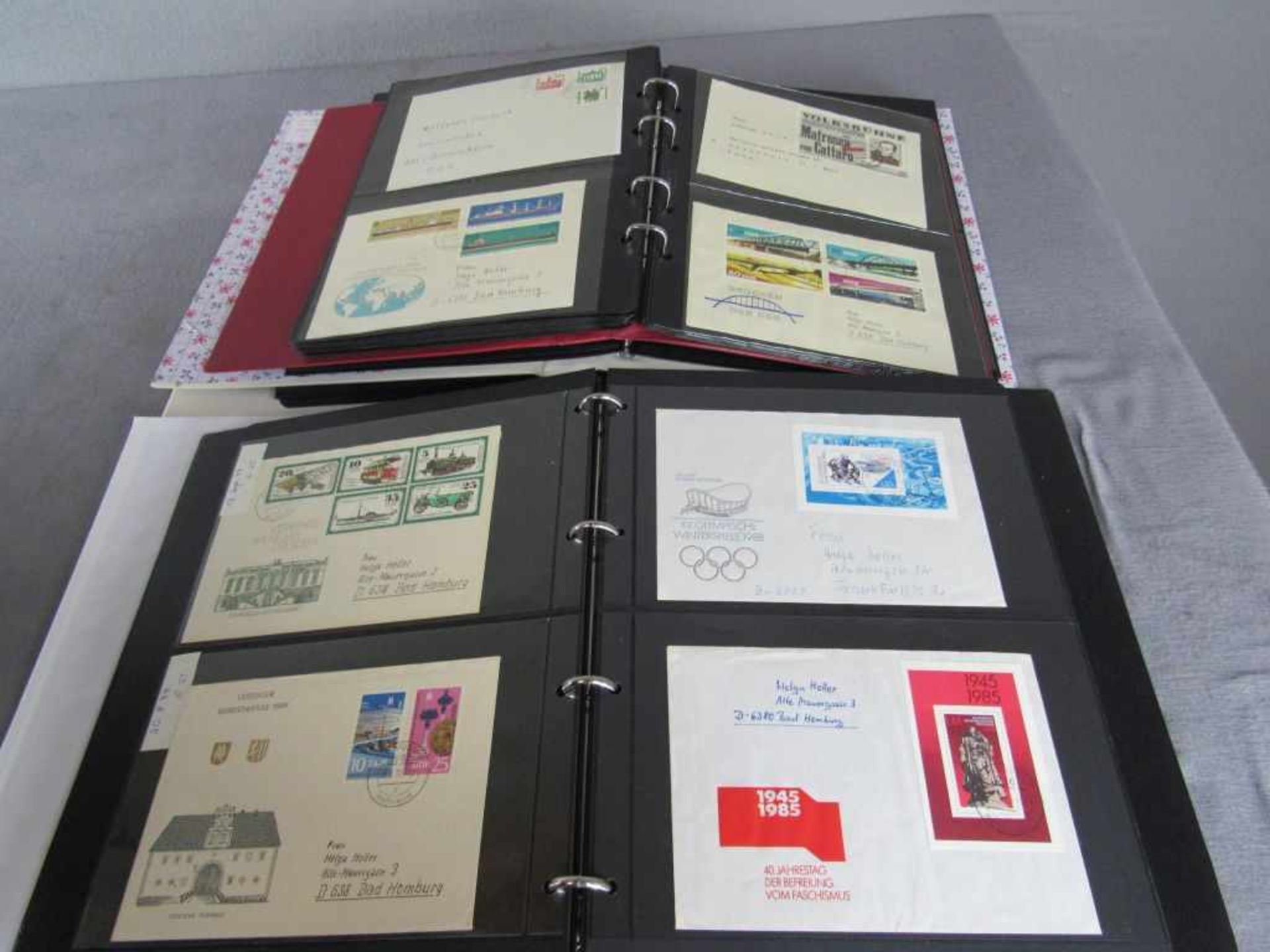 5 Alben mit ca. 425 interessanten Briefen DDR fast nur Ersttagsstempel - Bild 4 aus 4