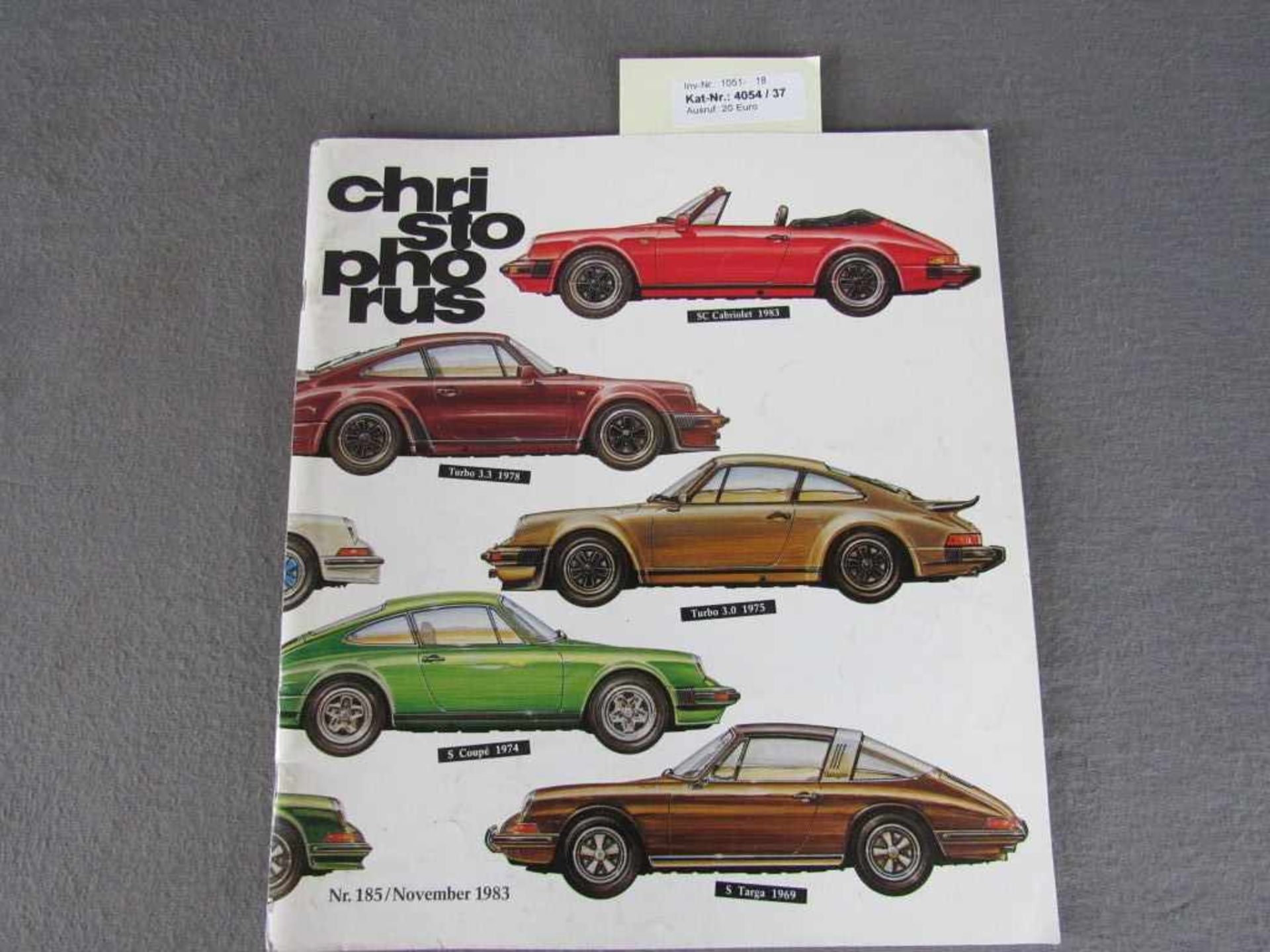 Zeitschrift Porsche Christopherus Nr.185