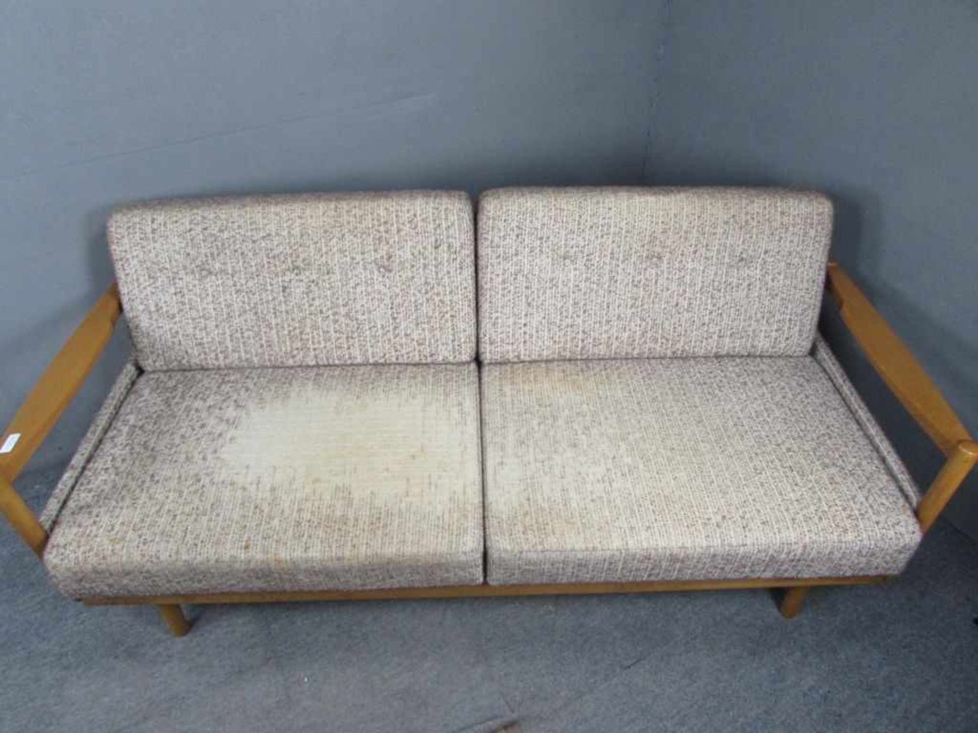 Dänisch Design, Sofa, 60er Jahre, ausklappbar, zum Schlafsofa - Bild 2 aus 3