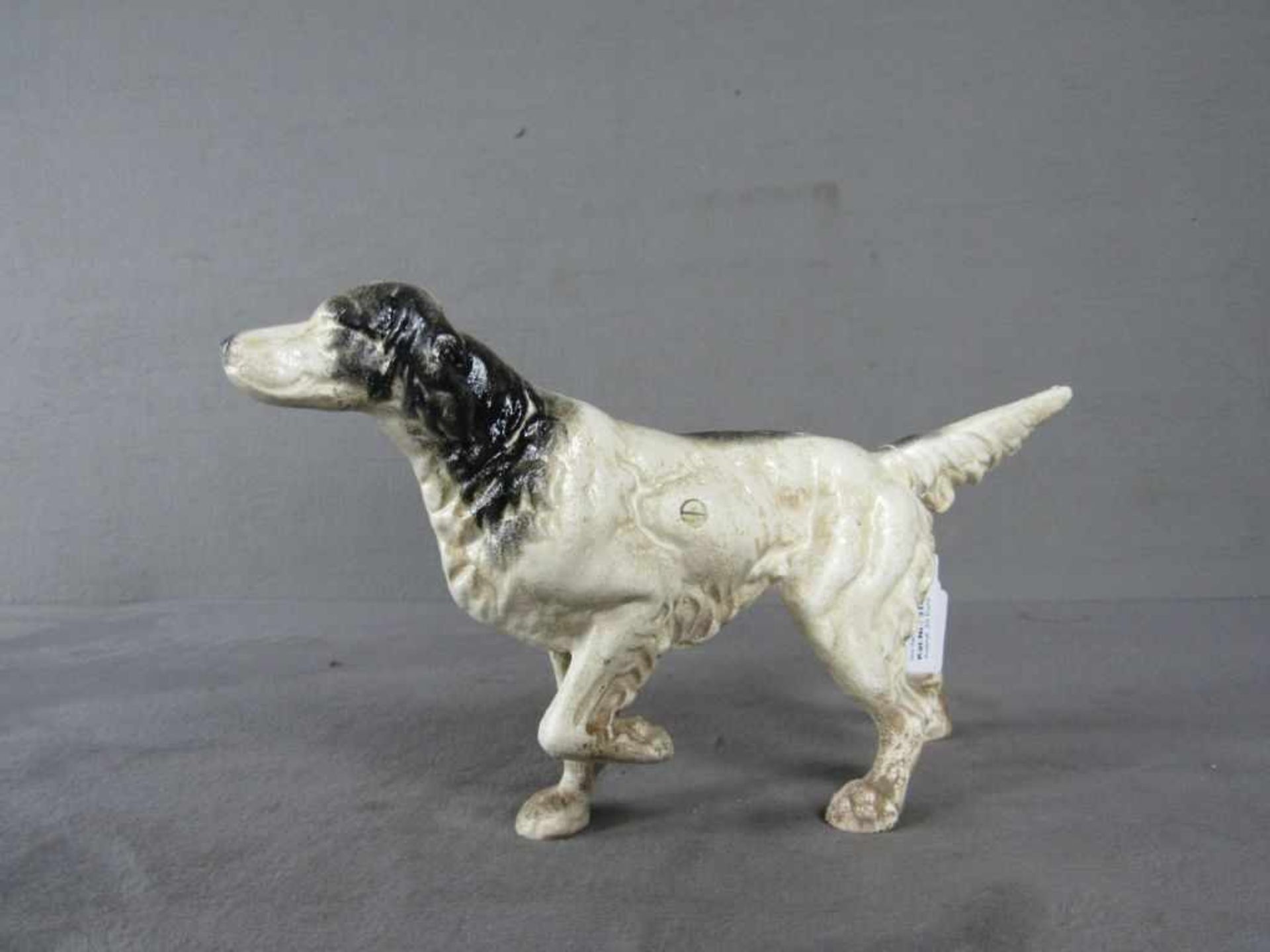 Skulptur Gusseisen Jagdhund L:36cm - Bild 2 aus 2