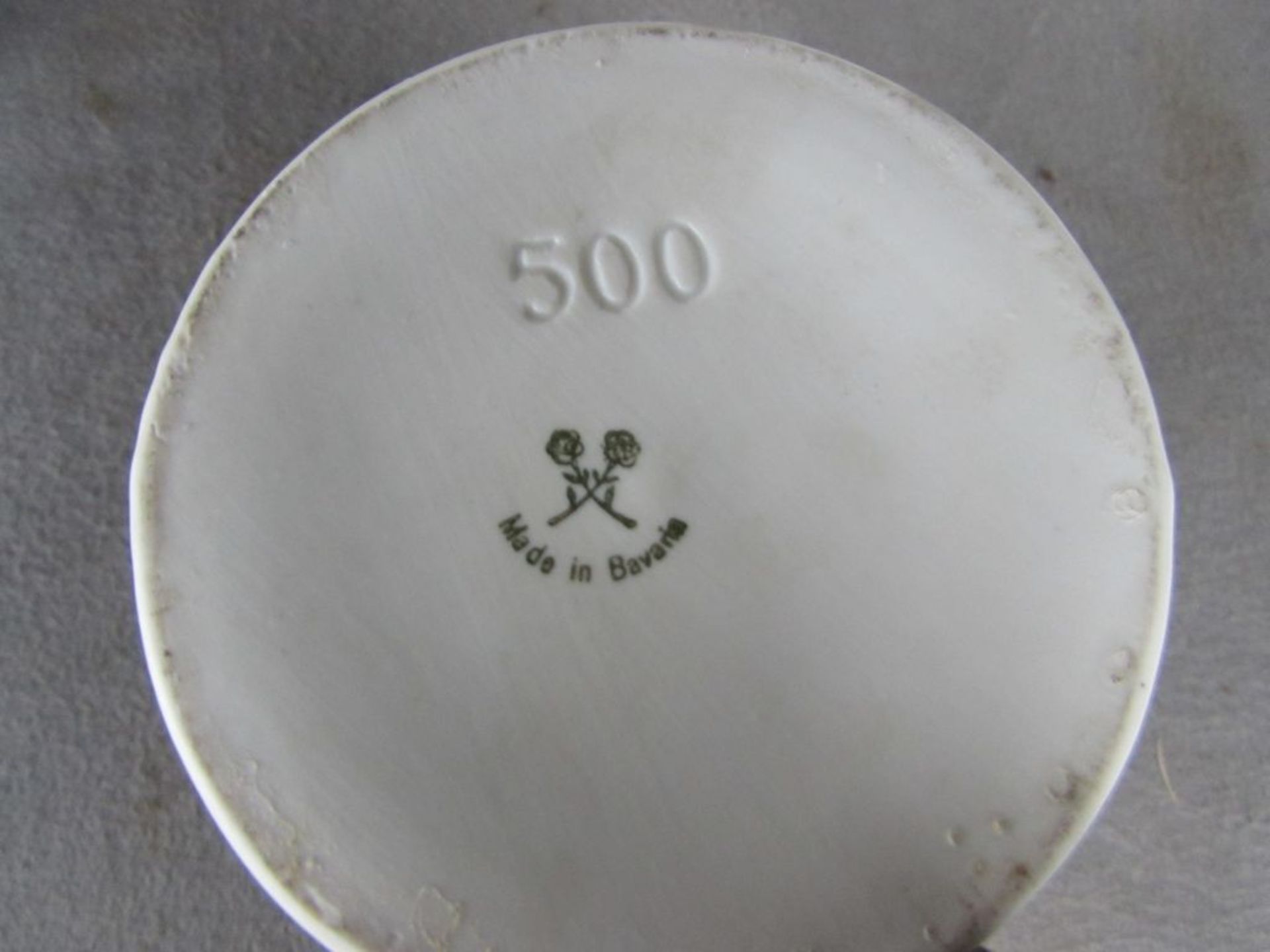 4 Porzellangefäße Apotheke mit Deckel um 1900 von 15cm - 26cm - Bild 2 aus 2