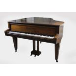 Stutzflügel, Grotian Steinway, Gehäuse aus Walnussholz, spielbar, Holz Gebrauchsspuren, Breite 147