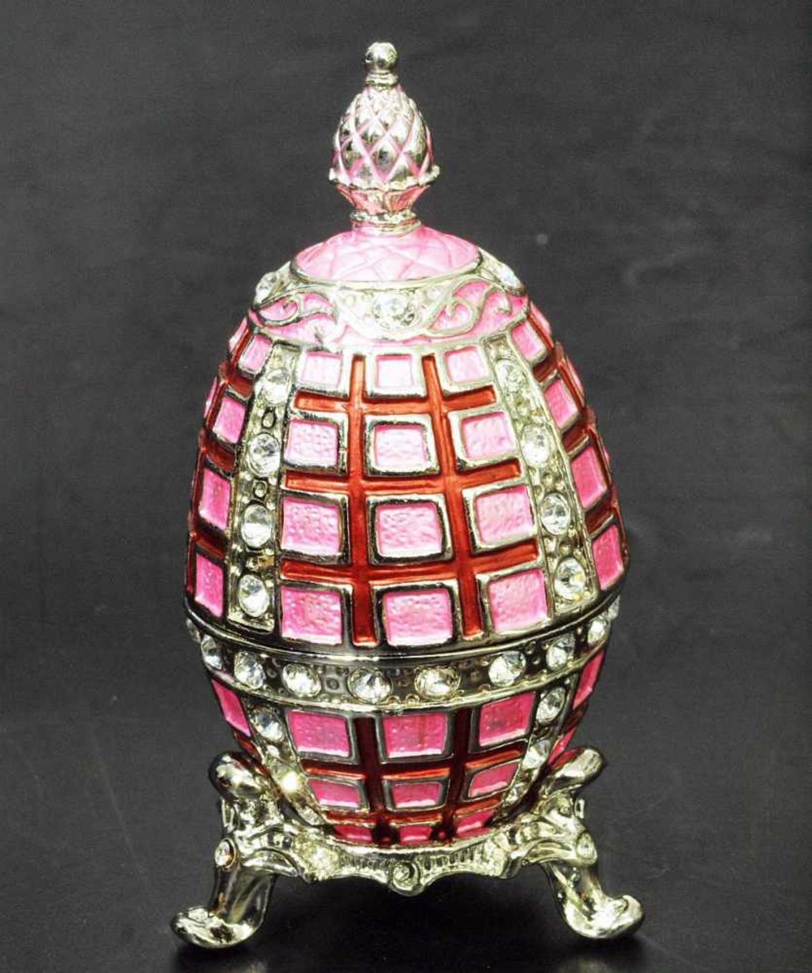 Schmuck-Ei. Schmuck-Ei. Im Fabergé-Stil aus der Sammlung "Schätze der Zarenzeit". Kleines Ei, - Bild 2 aus 4