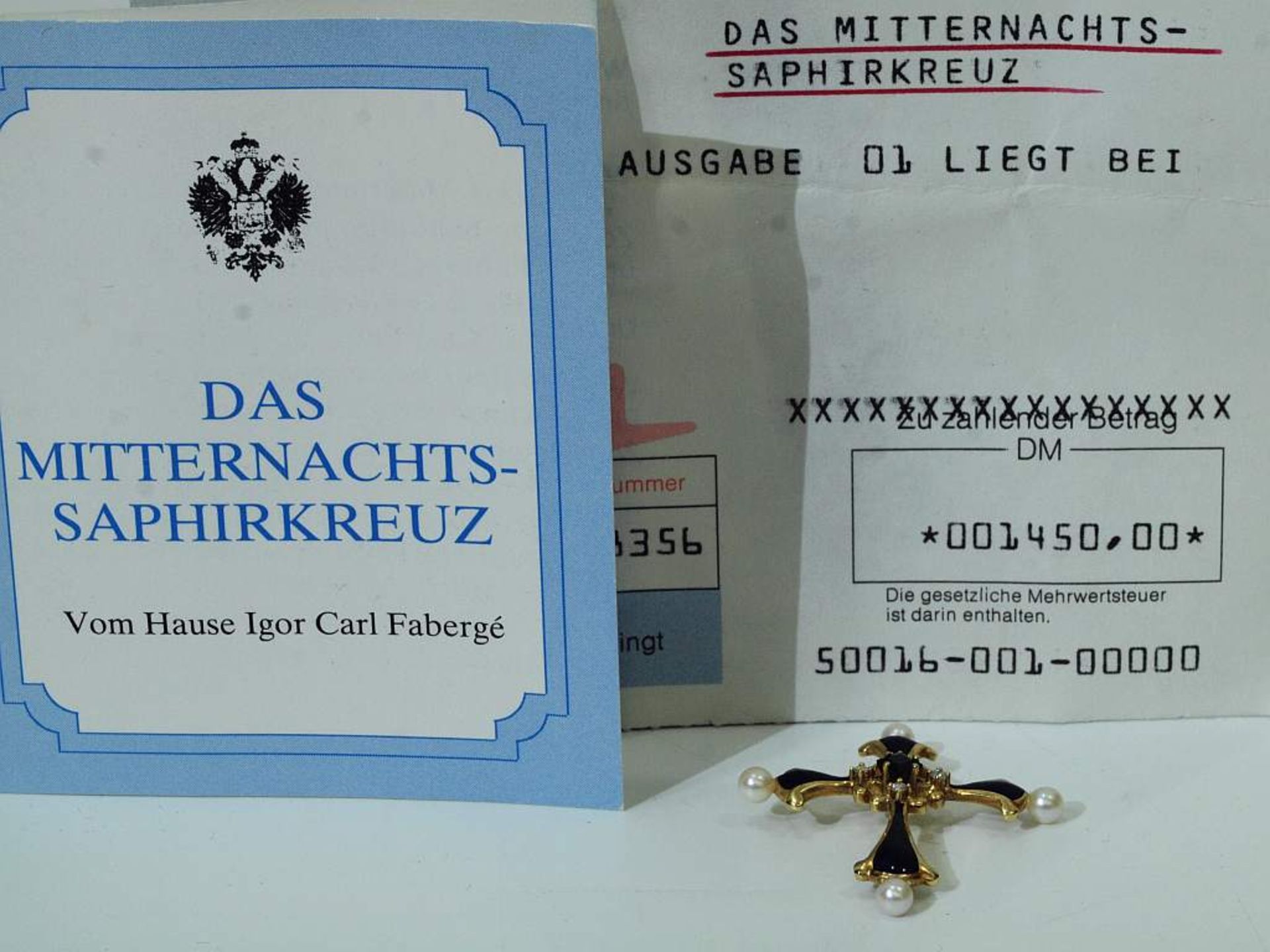 Das Mitternachts-Saphirkreuz, vom Hause Igor Carl Fabergé. Das Mitternachts-Saphirkreuz, vom Hause - Bild 6 aus 6