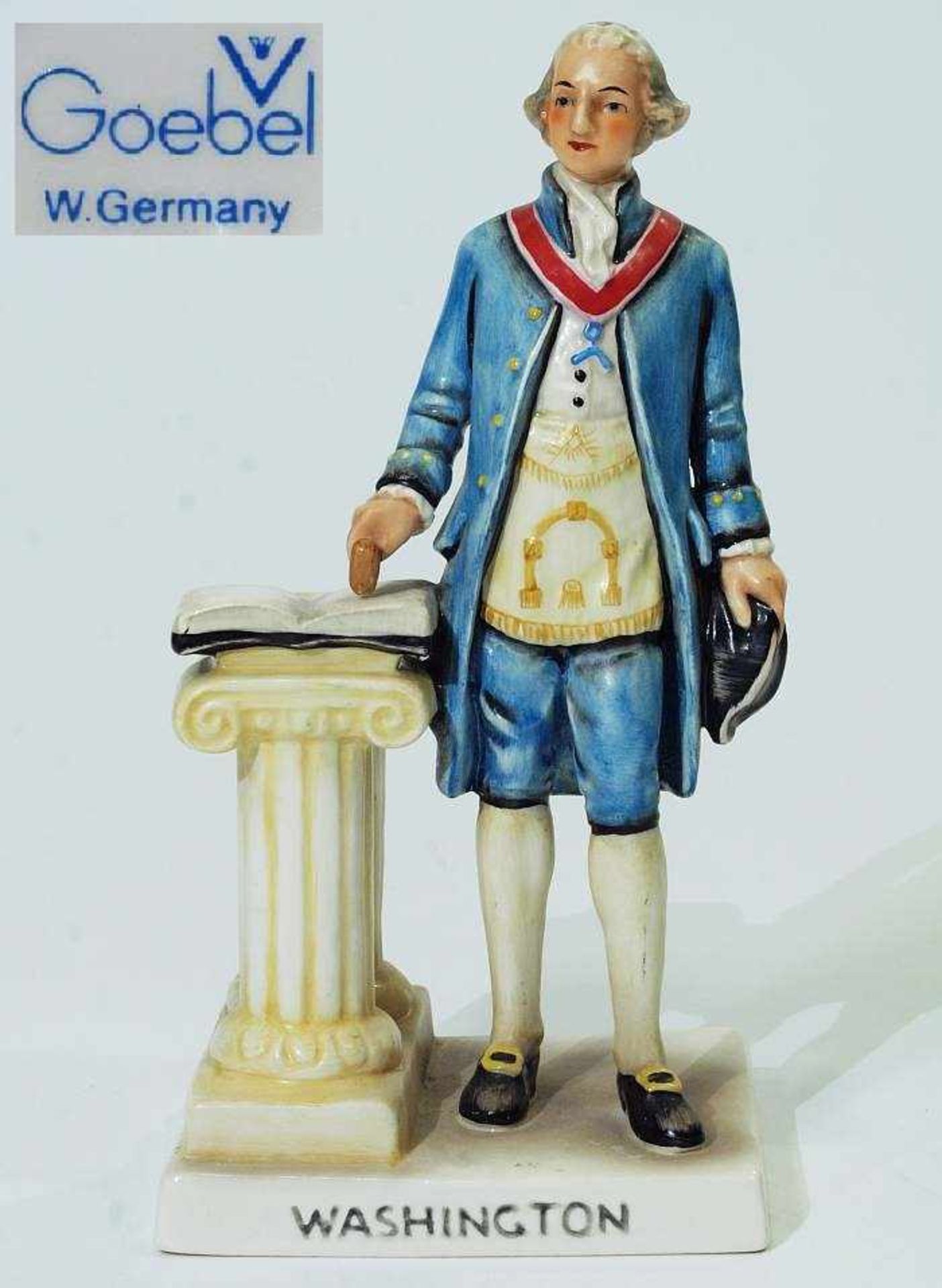 Buchstütze "George Washington". Buchstütze "George Washington". GOEBEL, West Germany 1957, Modell -
