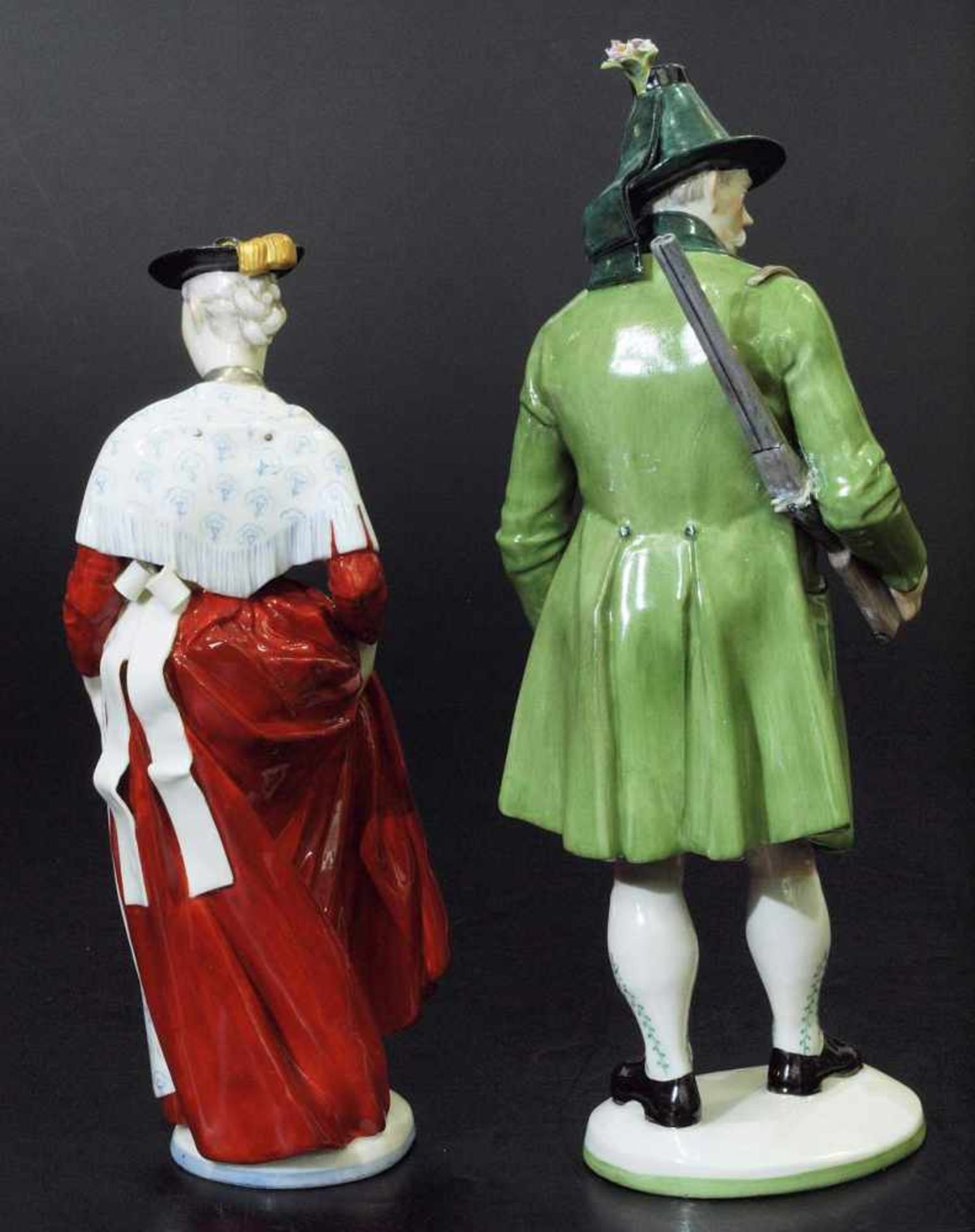 Trachtenfiguren "Miesbacherin" und "Tiroler Schütz". Trachtenfiguren "Miesbacherin" und "Tiroler - Image 4 of 7