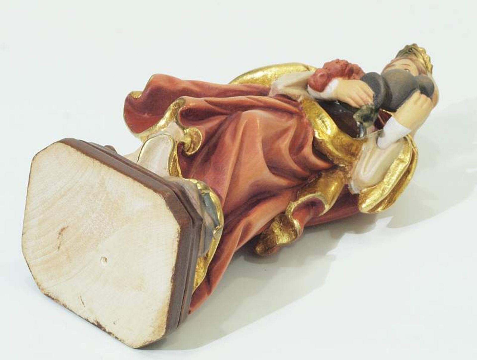 Heilige Elisabeth. Heilige Elisabeth. 20. Jahrhundert. Holz geschnitzt, farbig gefasst. Die junge - Bild 4 aus 4