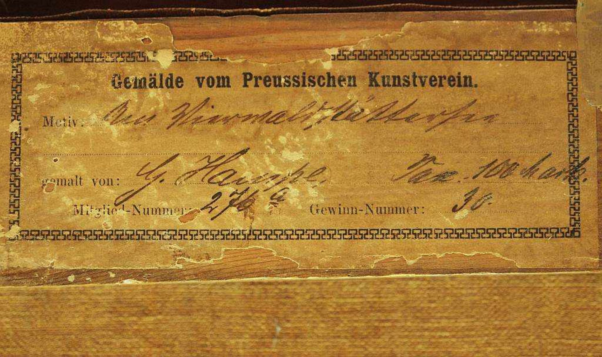 HAMPE, Guido. HAMPE, Guido. 1839 Berlin - 1902 ebenda. "Der Vierwaldstätter See". Öl auf Leinwand, - Image 6 of 6