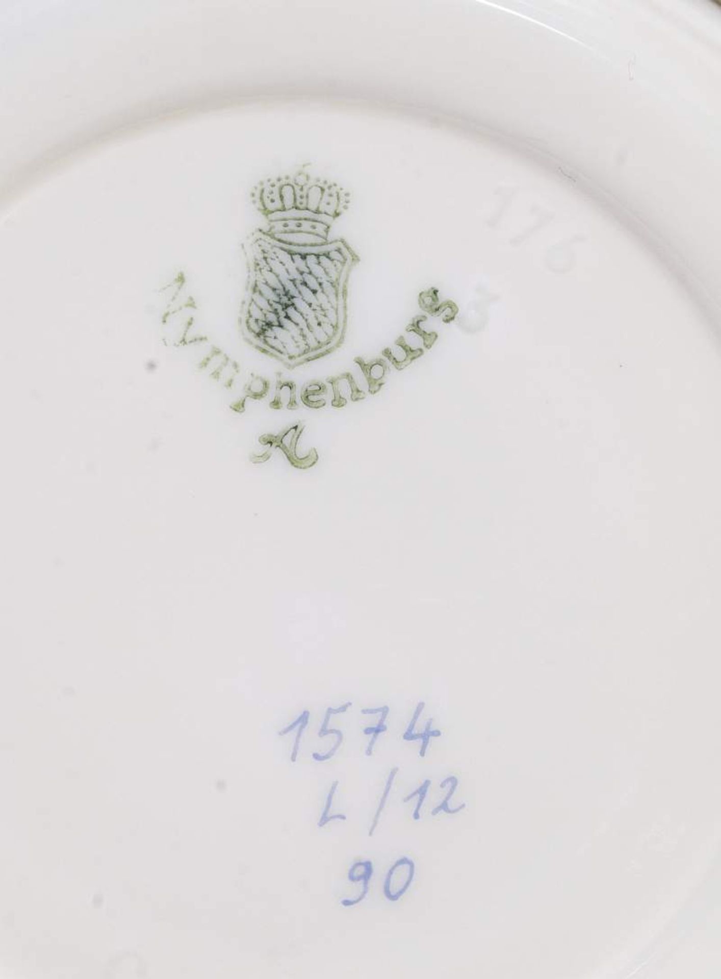 Kaffee-Teilservice. Kaffee-Teilservice. NYMPHENBURG von 1975 - 1997. Ausarbeitung im Stil von " - Image 3 of 5