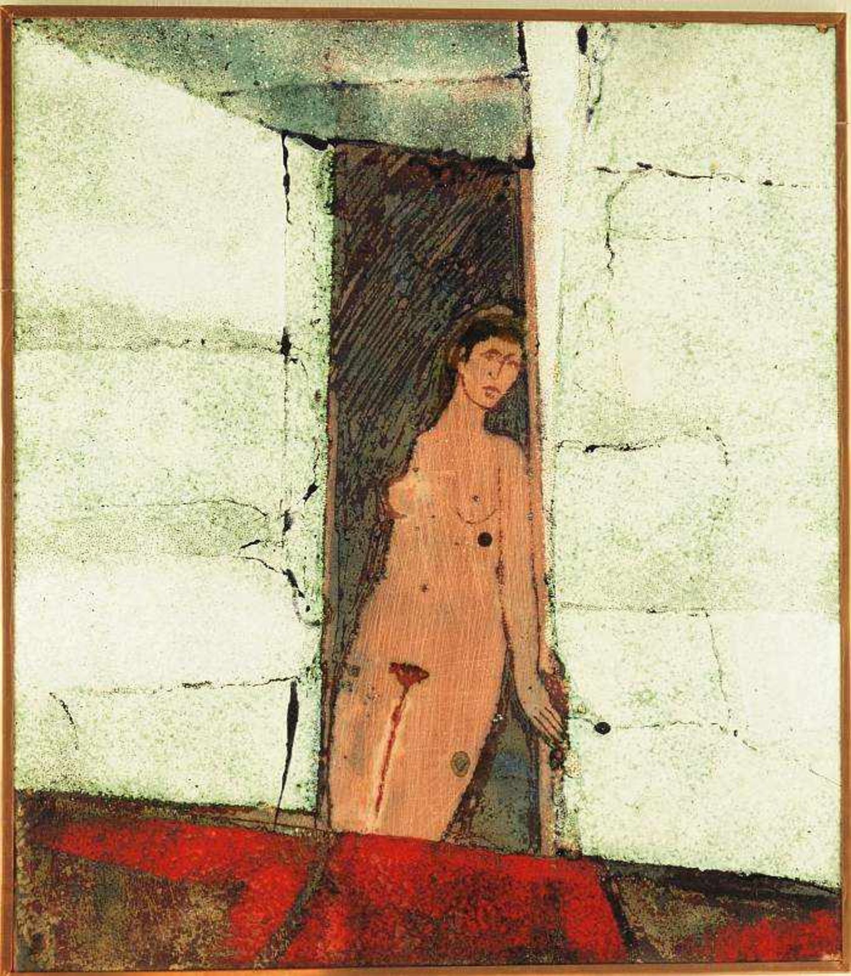 HIRTREITER, Wolf. HIRTREITER, Wolf. 1922 Zwiesel - 2017 Gröbenzell. "Mädchen auf dem Balkon".