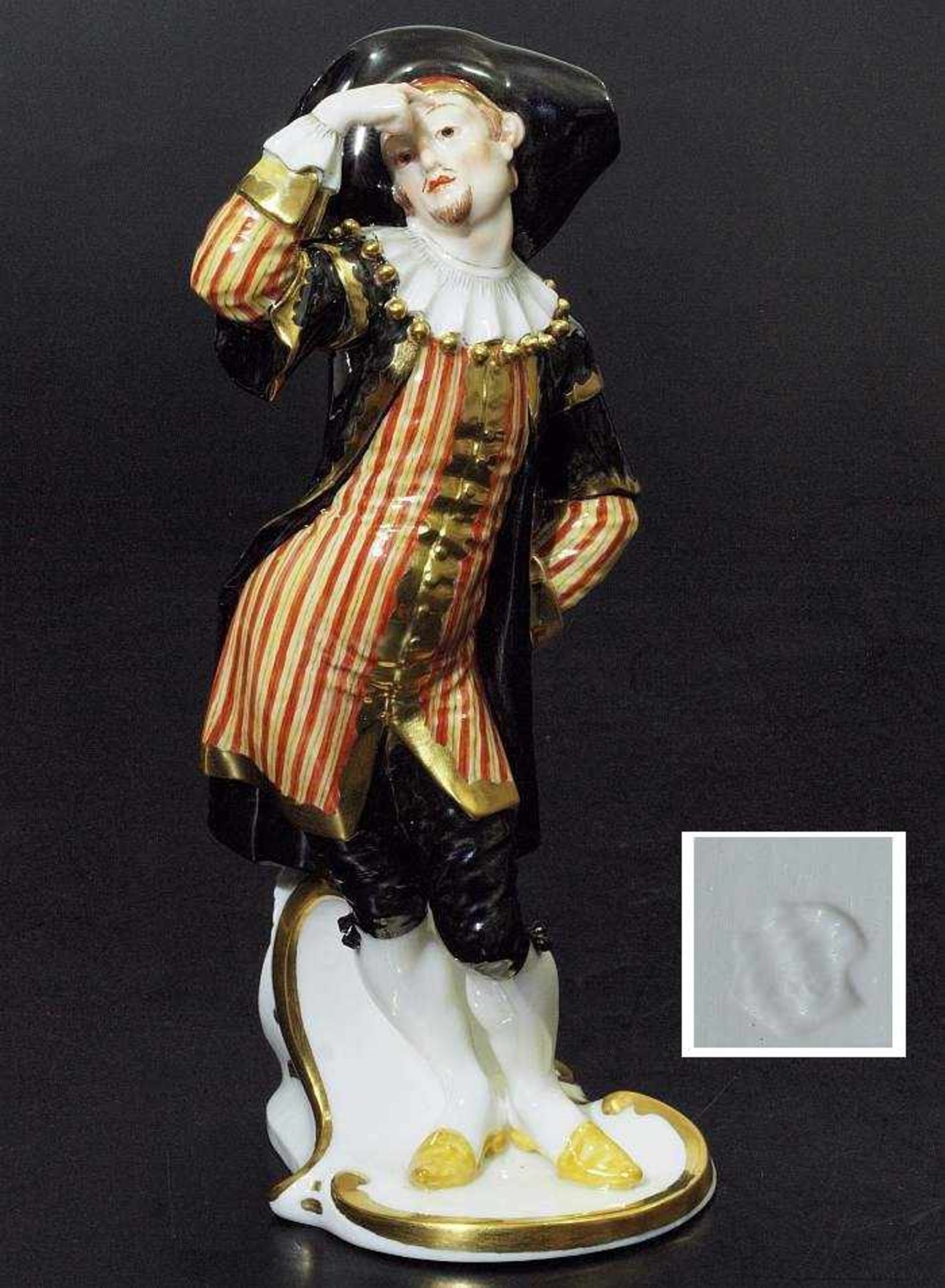 Dottore. Dottore. NYMPHENBURG 20. Jahrhundert. Modell Entwurf Franz Anton Bustelli 1759/60,