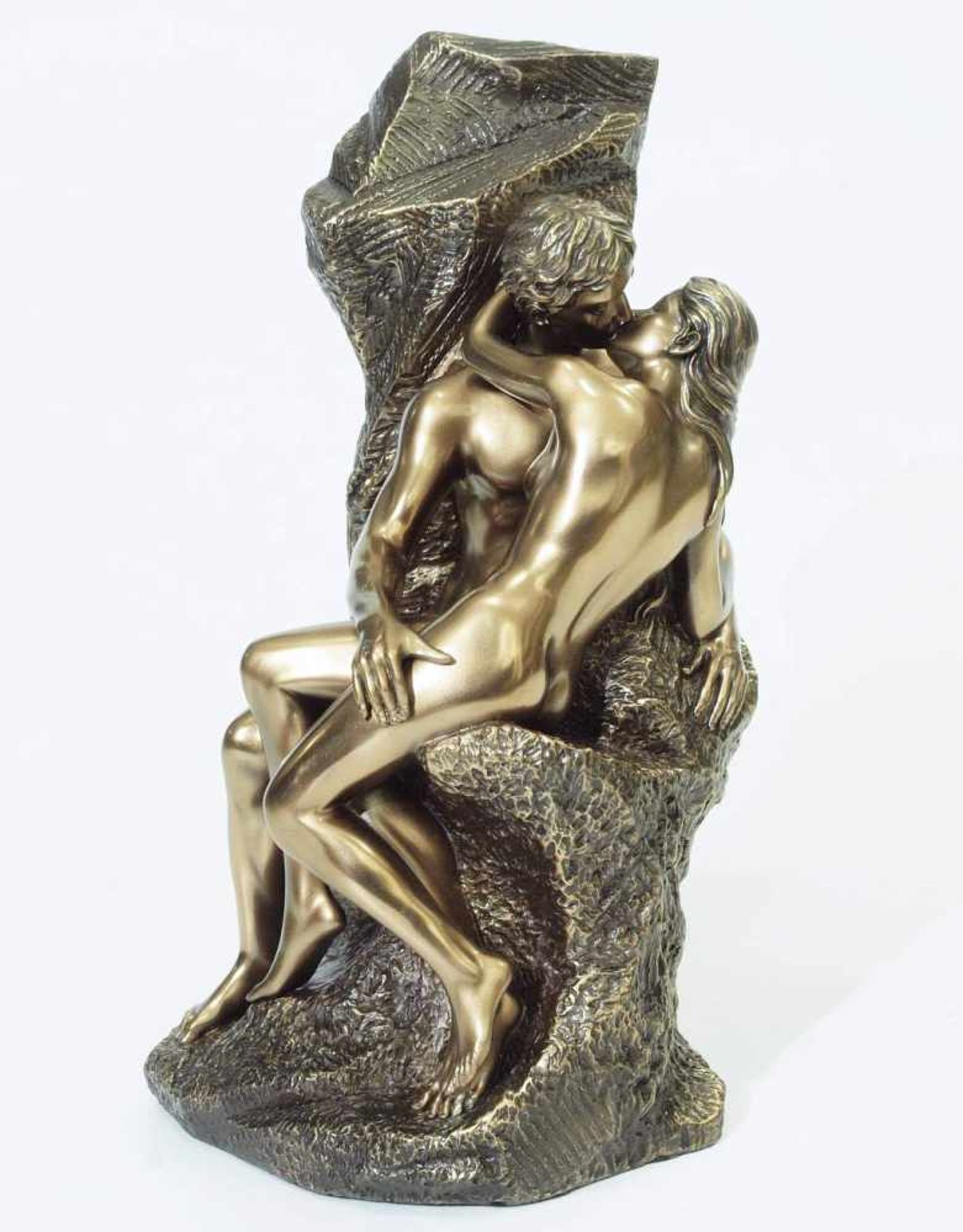 Akt, Paar sich küssend. Akt, Paar sich küssend. VERONESE, 20. Jahrhundert. Kunstguss in Bronzeoptik. - Image 2 of 8
