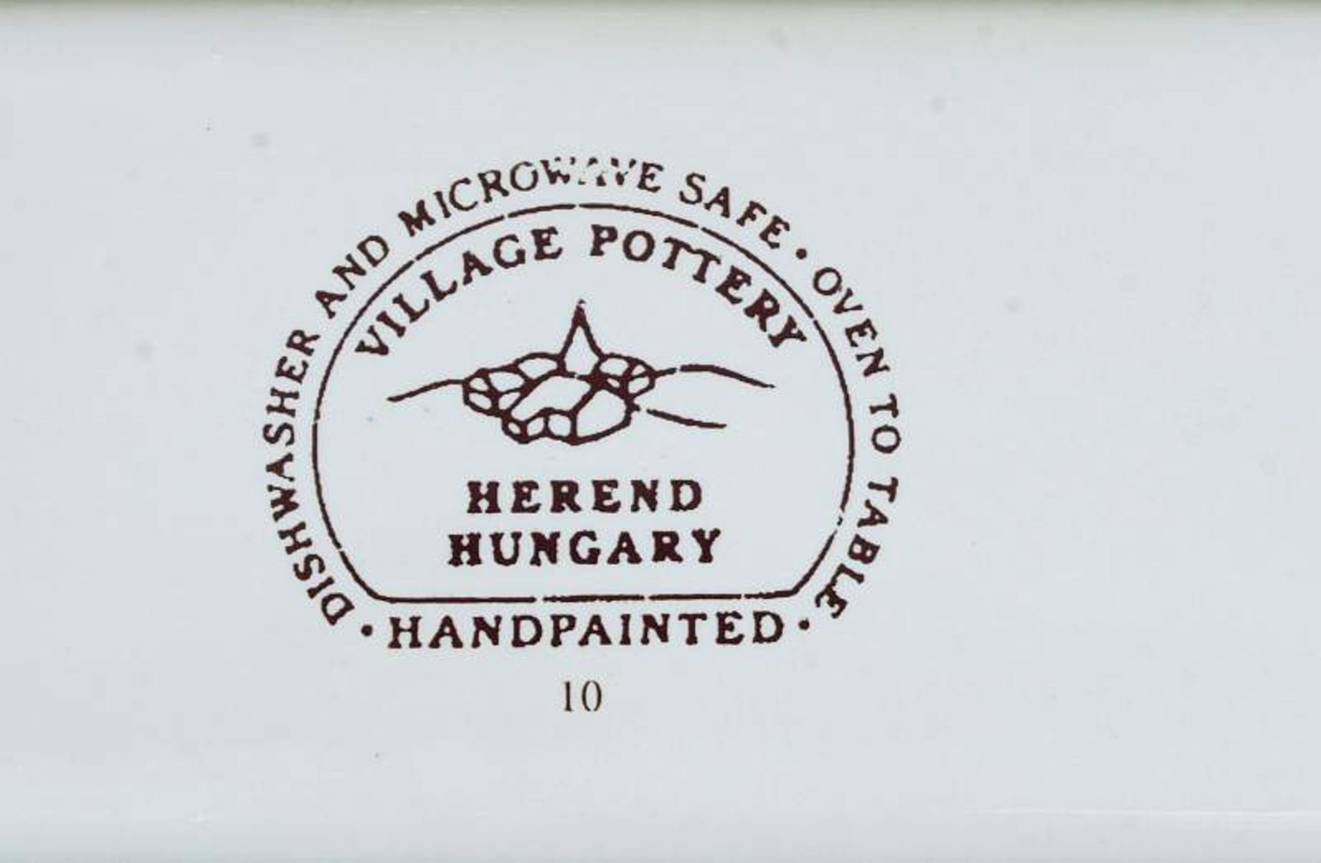 Vier Teile. Village Pottery HEREND/ Ungarn. Vier Teile. Village Pottery HEREND/ Ungarn. 20. - Bild 4 aus 4