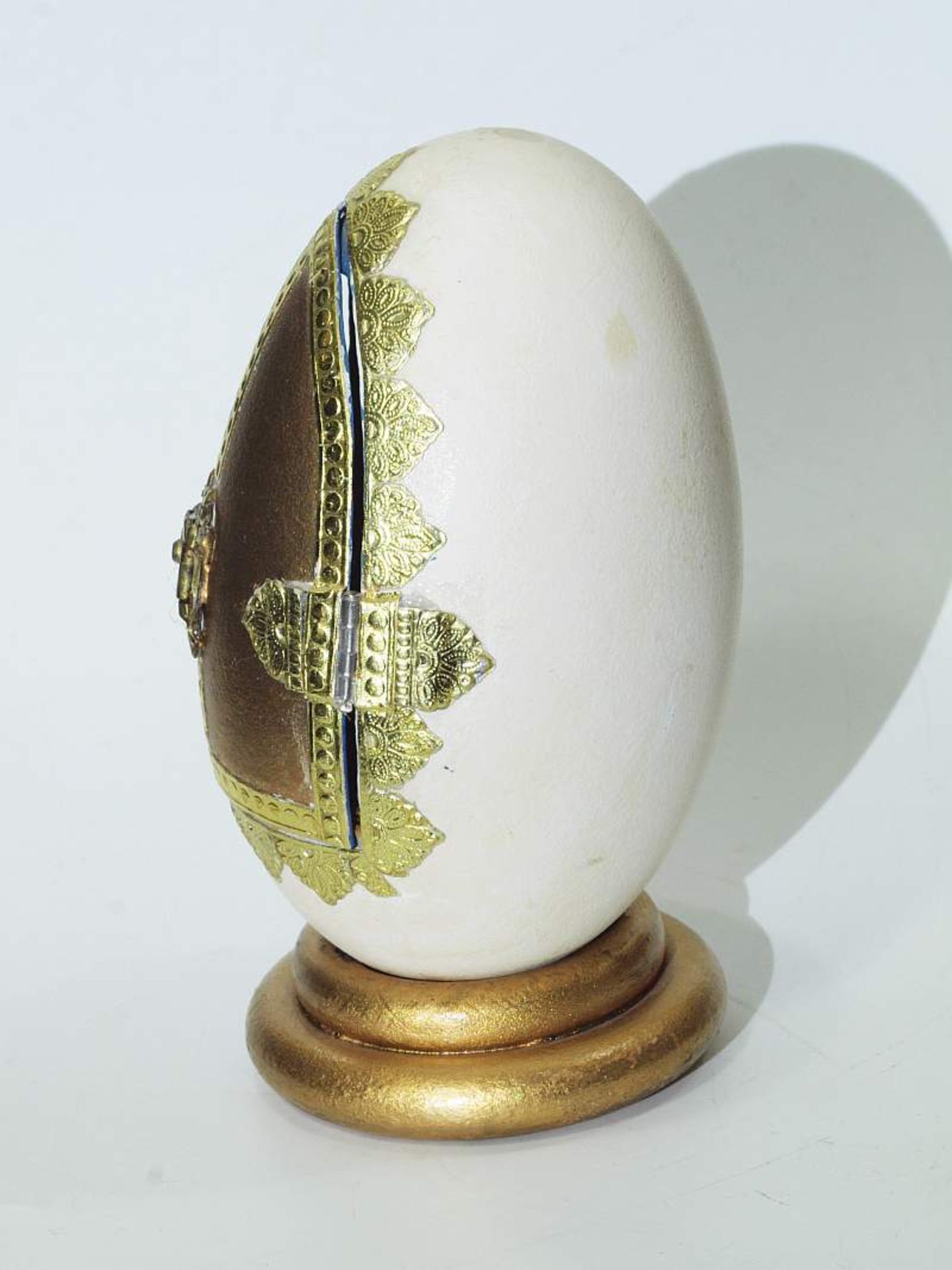 Krippenszene in Ei Krippenszene in Ei. 20. Jahrhundert. Vermutlich Gänseei als Krippe, dekoriert mit - Bild 5 aus 6