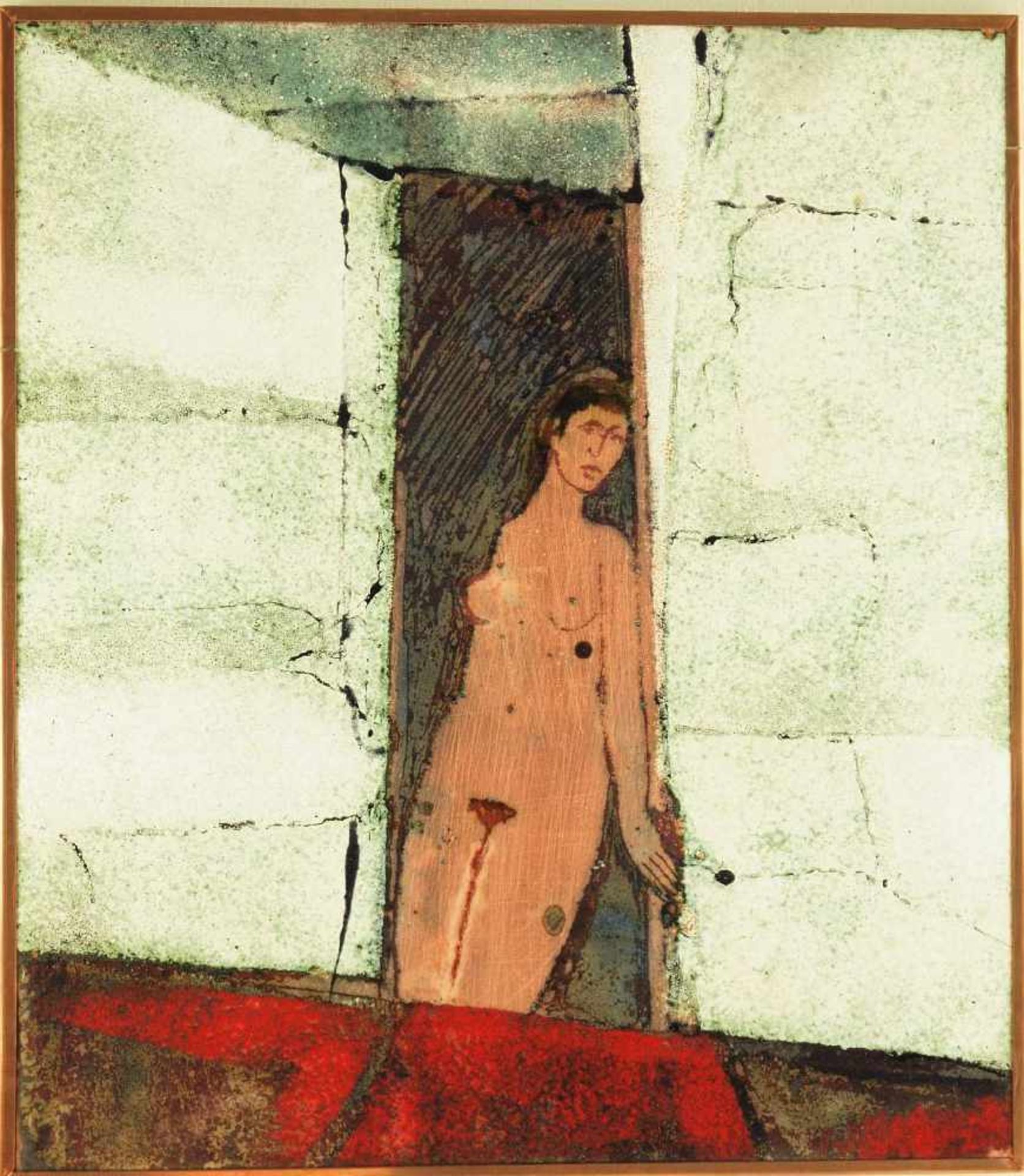 HIRTREITER, Wolf. HIRTREITER, Wolf. 1922 Zwiesel - 2017 Gröbenzell. "Mädchen auf dem Balkon". - Image 2 of 6