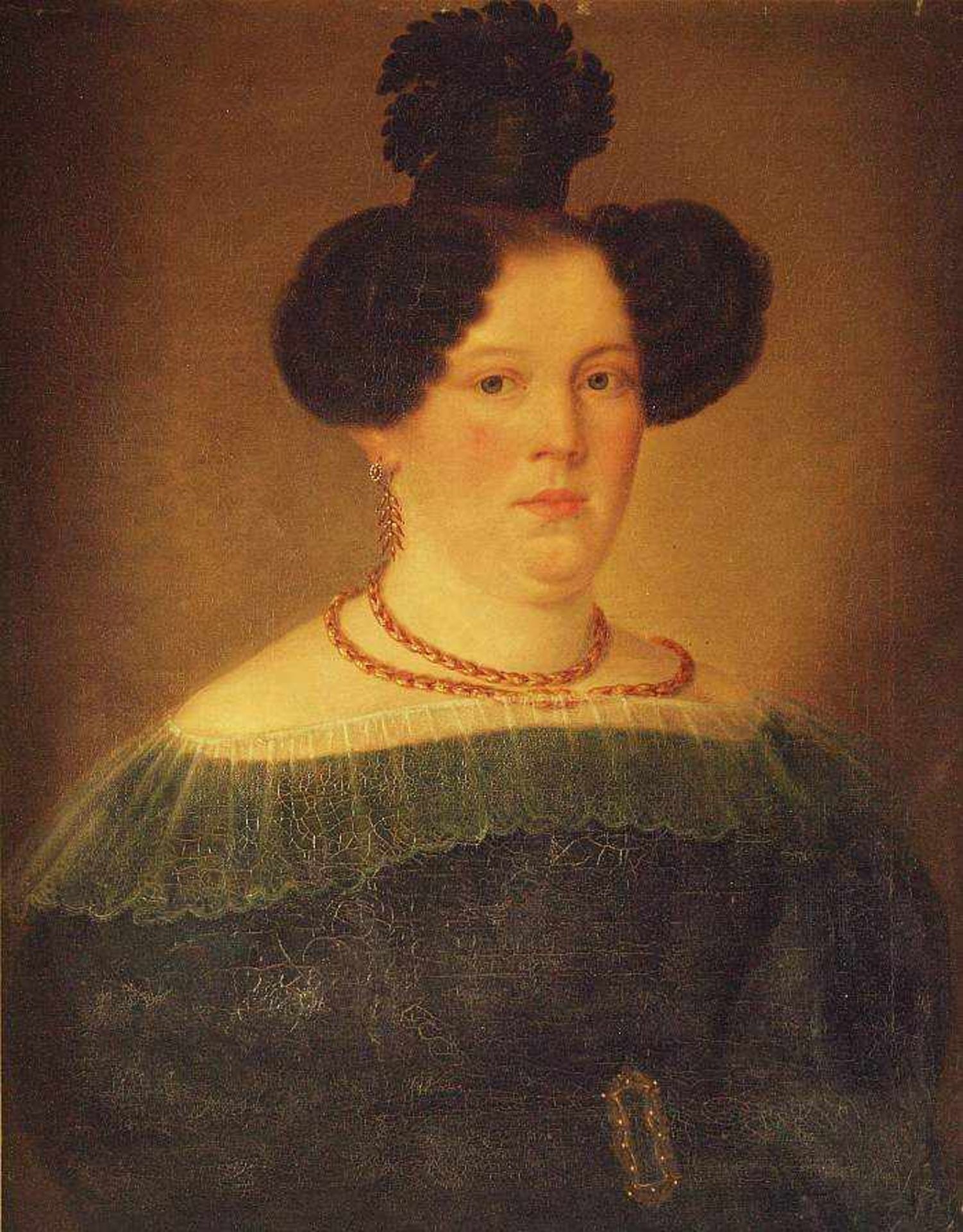 Bildnis Therese Leichtle. Bildnis Therese Leichtle. Deutsch, 19. Jahrhundert. Öl auf Leinwand/