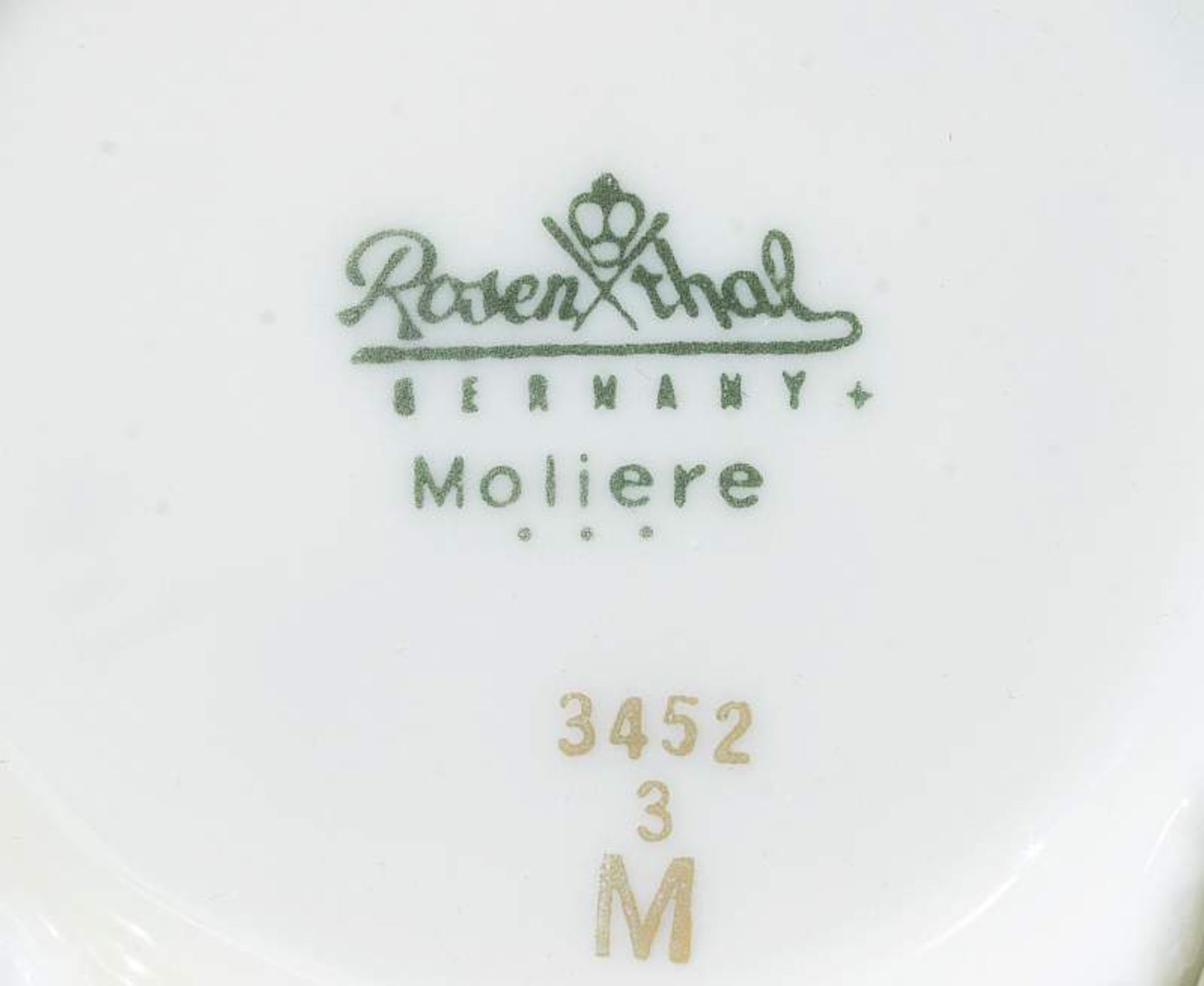 Konvolut ROSENTHAL, Form "Moliere", Dekor "Moosrose". Konvolut ROSENTHAL, 20. Jahrhundert. Form " - Bild 3 aus 4