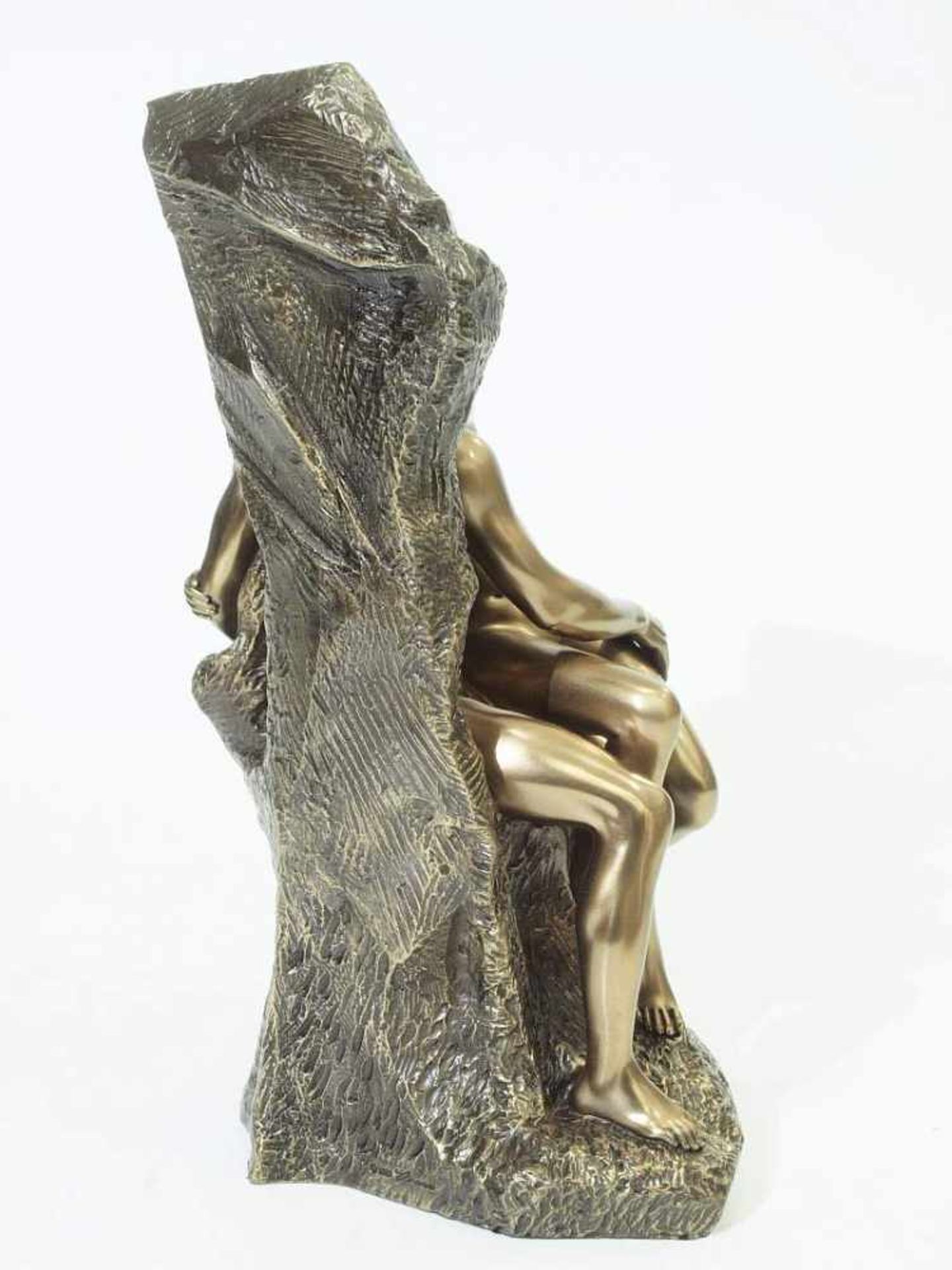 Akt, Paar sich küssend. Akt, Paar sich küssend. VERONESE, 20. Jahrhundert. Kunstguss in Bronzeoptik. - Image 4 of 8