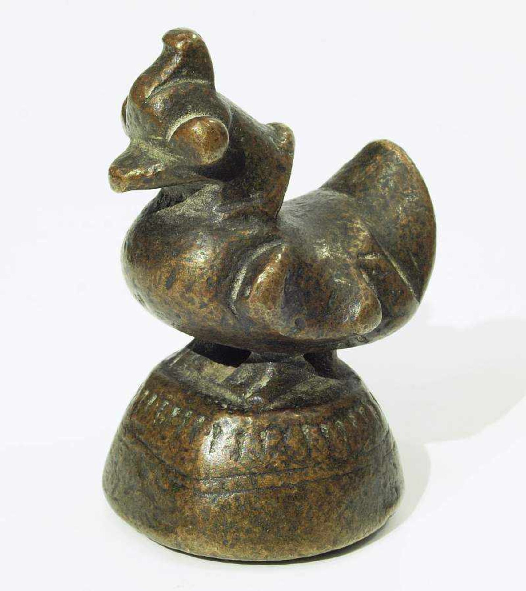 Opium Gewicht. Opium Gewicht in Entengestalt. Burma um 1800. Bronze, dunkel patiniert. Höhe 6,5 - Bild 3 aus 5