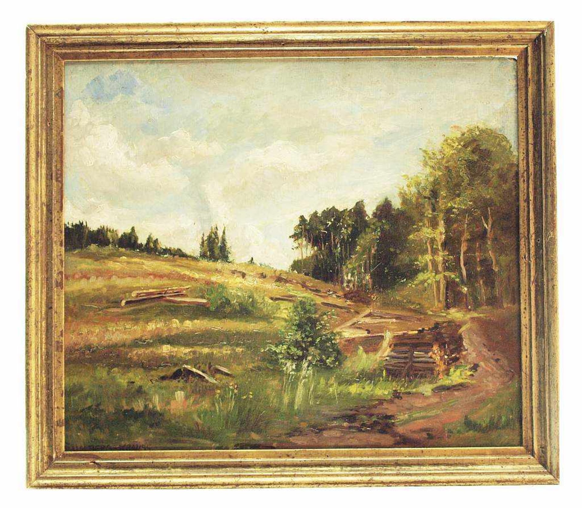 HALBERG-KRAUSS, Fritz. HALBERG-KRAUSS, Fritz. 1874 Stadtprozelten - 1951 Prien. Blick auf eine Wiese - Bild 3 aus 5