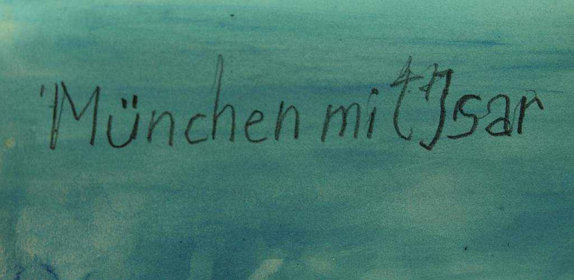 RAFFLER, Max. RAFFLER, Max. 1902 Rafflerhof - 1988 Greifenberg am Ammersee. München mit Isar. - Bild 6 aus 6