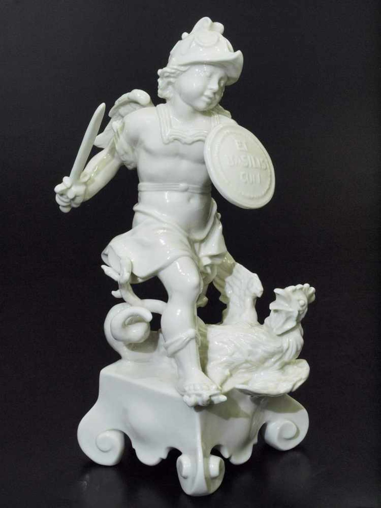 Putto der Mariensäule mit Basilisk Putto der Mariensäule mit Basilisk. NYMPHENBURG, Modell Nr. 932/ - Bild 2 aus 6