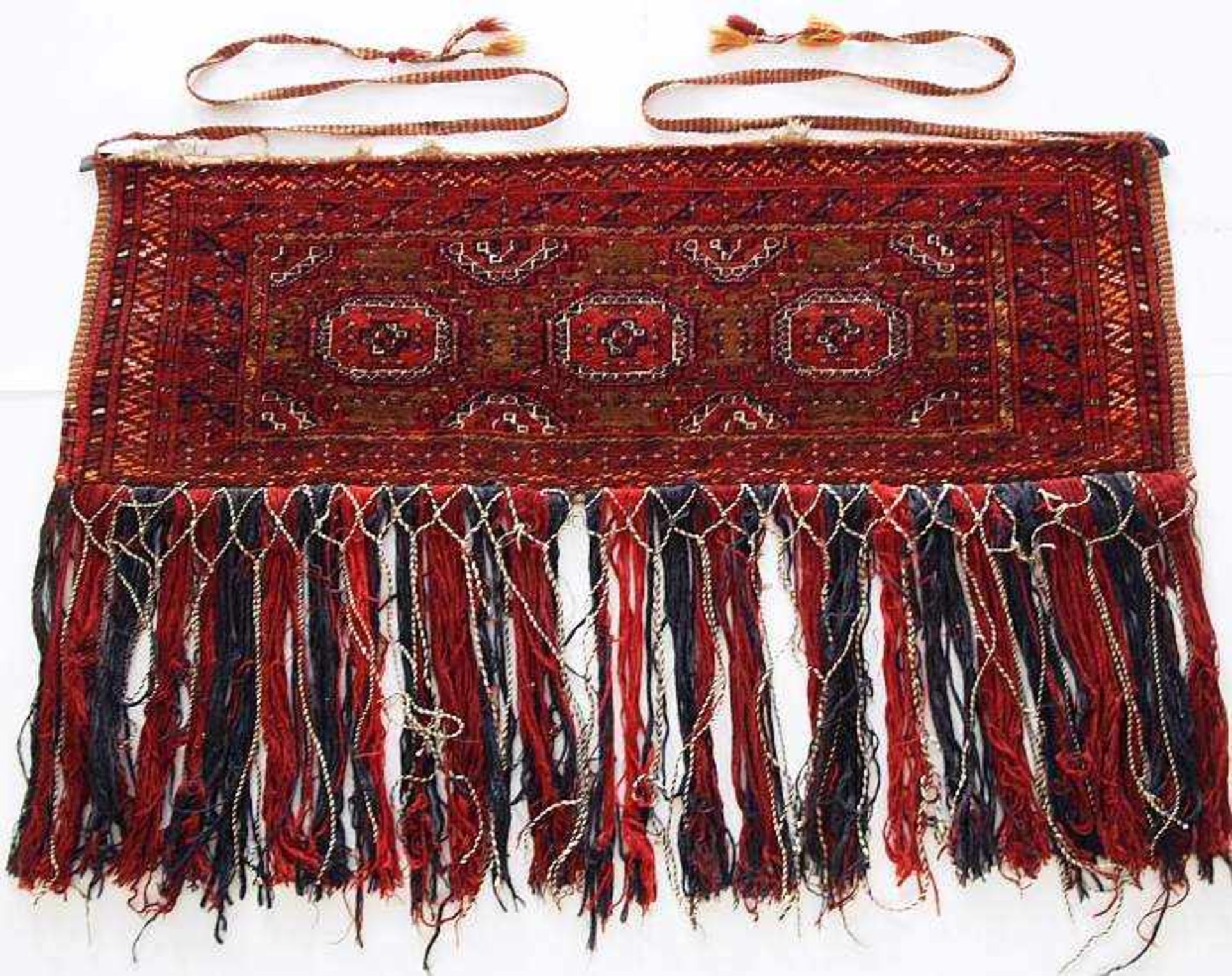 Orientalische Satteldecke. Orientalische Satteldecke. Wohl Jamoud / Turkmenistan. Wolle auf Wolle,