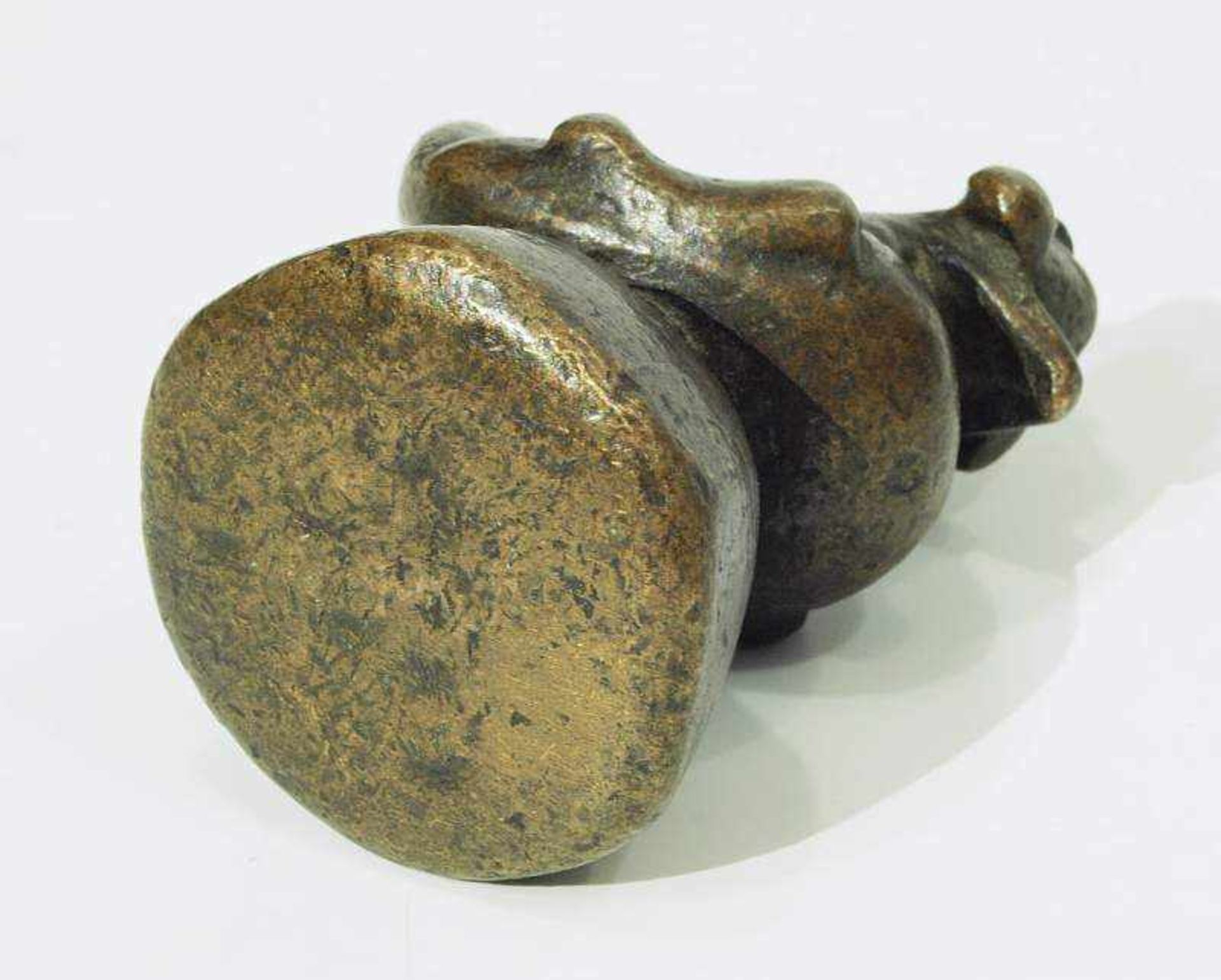 Opium Gewicht. Opium Gewicht in Entengestalt. Burma um 1800. Bronze, dunkel patiniert. Höhe 6,5 - Bild 5 aus 5