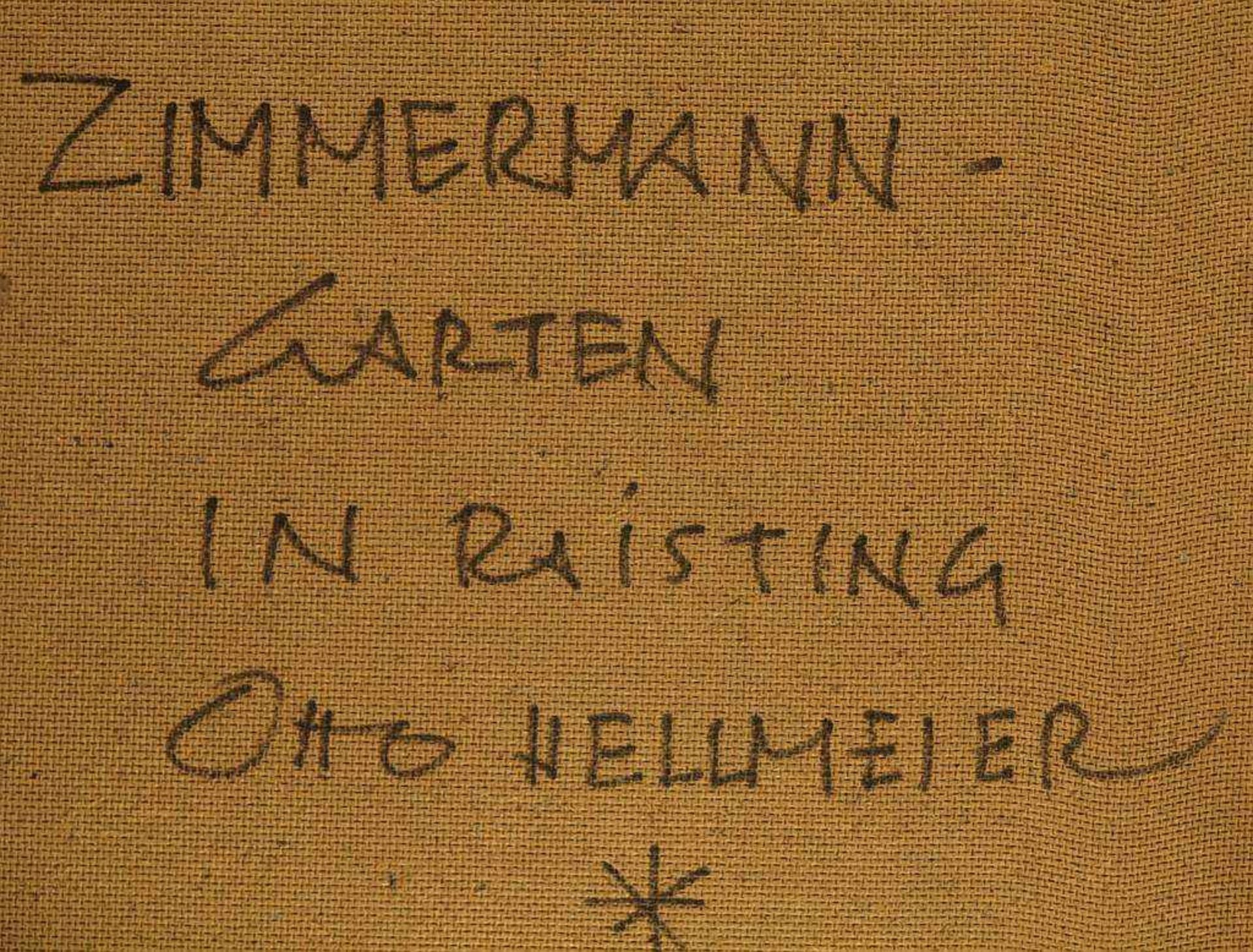 HELLMEIER, Otto.HELLMEIER, Otto. 1908 Raisting - 1996 Weilheim. "Zimmermann-Garten in Raisting". - Bild 5 aus 6