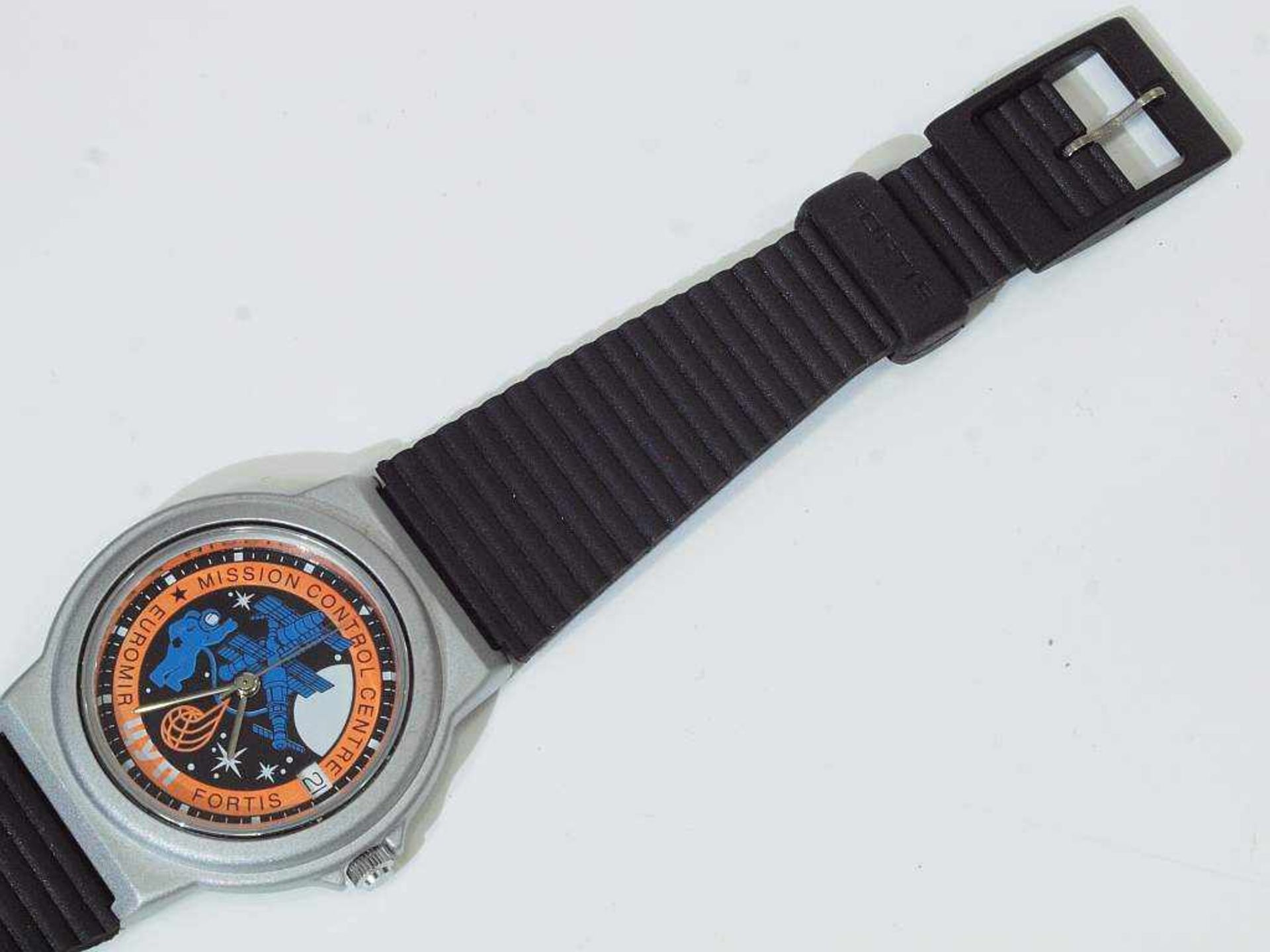 Zwei Armbanduhren.Zwei Armbanduhren. 1) Herren-Armbanduhr. FORTIS/Schweiz, 20. Jahrhundert. Rundes - Bild 5 aus 6