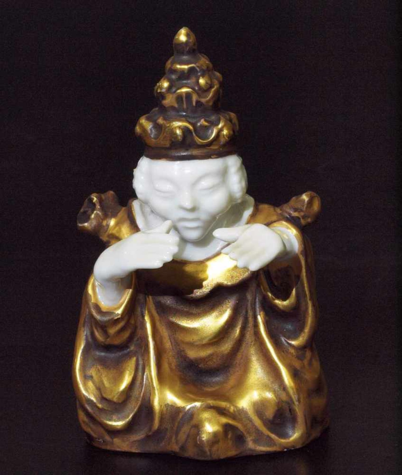 Sitzender Buddha. Sitzender Buddha. ROSENTHAL Bavaria. Entwurf von Otto Koch ( 1901 Bozen - 1974 - Bild 2 aus 6