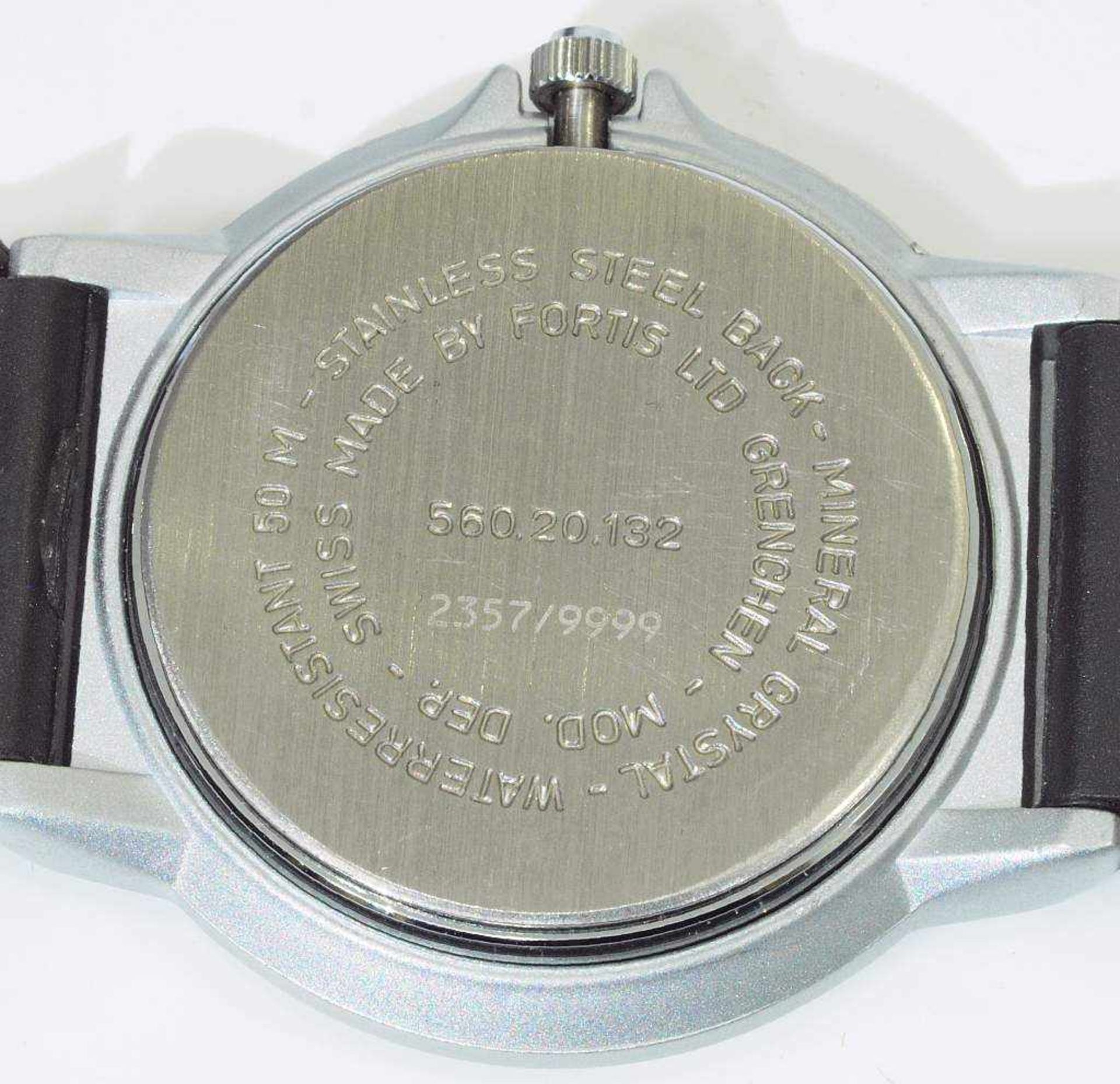 Zwei Armbanduhren.Zwei Armbanduhren. 1) Herren-Armbanduhr. FORTIS/Schweiz, 20. Jahrhundert. Rundes - Bild 6 aus 6