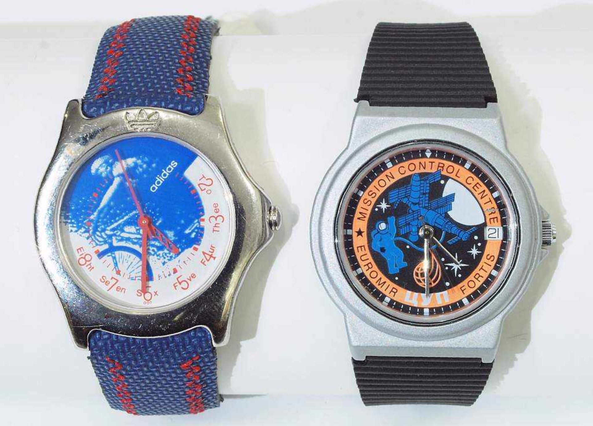 Zwei Armbanduhren.Zwei Armbanduhren. 1) Herren-Armbanduhr. FORTIS/Schweiz, 20. Jahrhundert. Rundes - Bild 2 aus 6