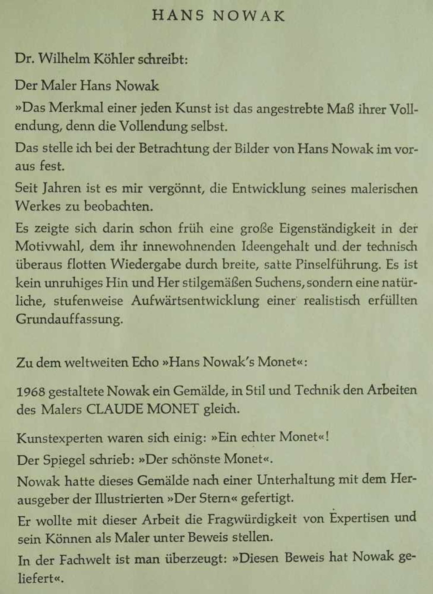 NOWAK, Hans.NOWAK, Hans. 1922 Halle/Saale - 1996 Worpswede. Blumenstilleben mit Klatschmohn und - Bild 8 aus 9