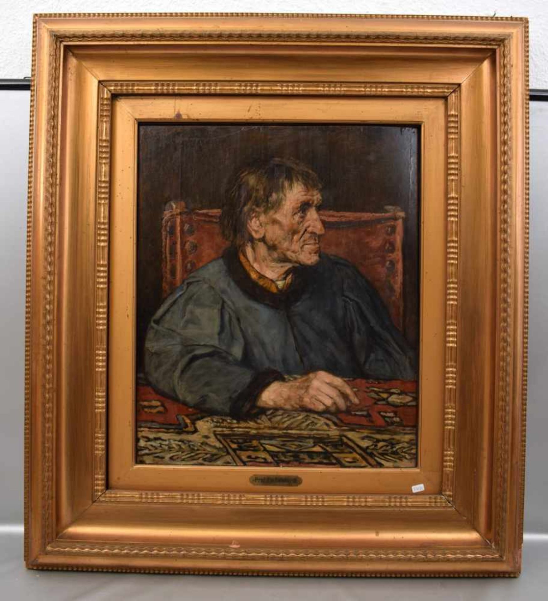 Eduard Karl Franz von Gebhardt 1838 Estland - 1925 Düsseldorf, Portrait eines Herren am Tisch