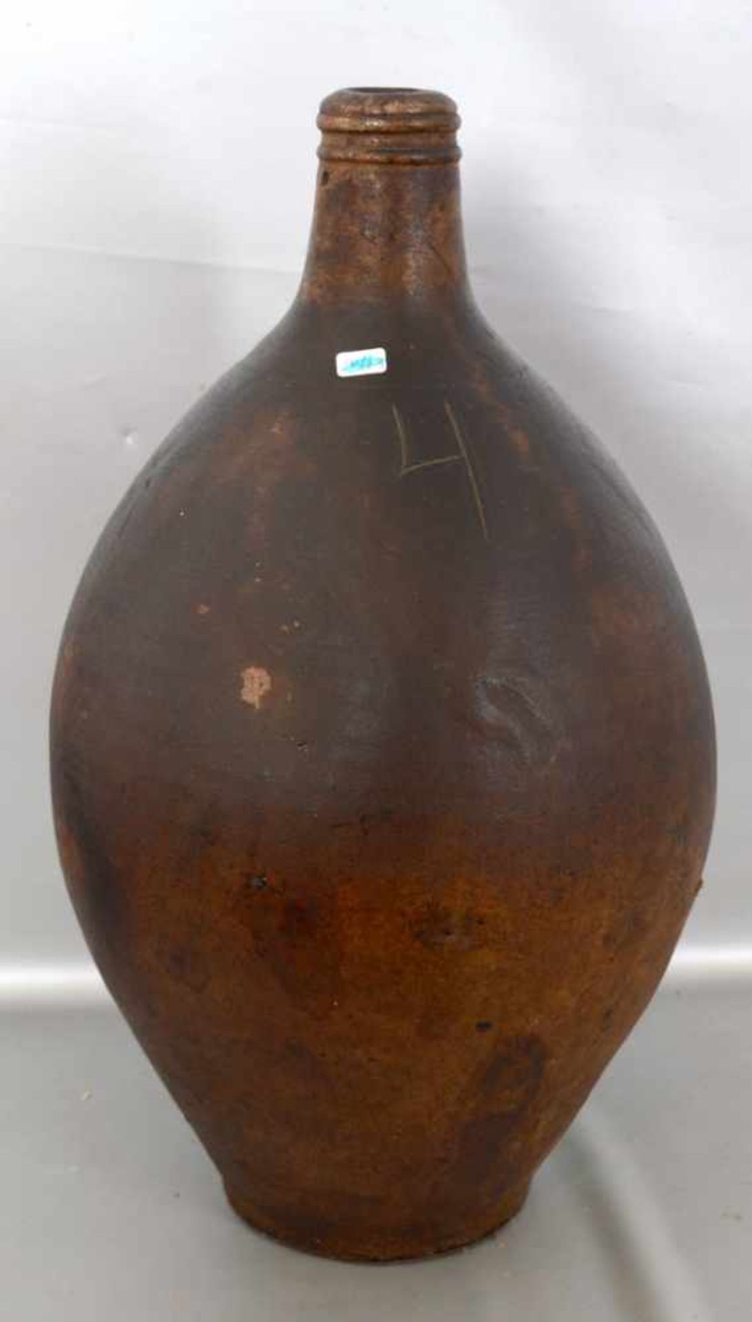 Ölkrug braun, gebaucht, H 58 cm, Frechen, 18. Jh.