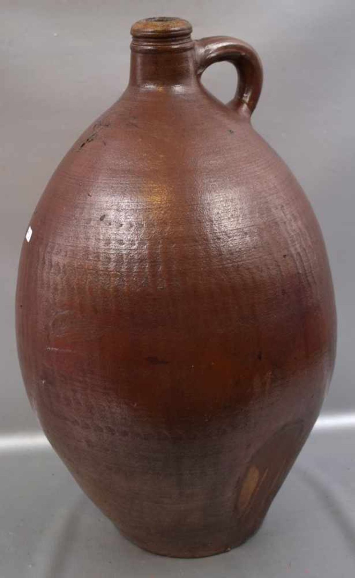 Großer Ölkrugbraun, leicht gebaucht, 7 L, H 49 cm, Frechen, um 1800