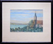Fehrle, Jacob Wilhelm (Schwäbisch Gmünd 1884 - 1974) "Blick auf Kloster Birnau" und den See mit