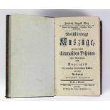 Arzneibuch (18.Jh.) vollständige Auszüge aus den besten chirurgischen Disputen aller Akademien; 1.