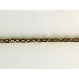 Halskette 14ct GG; Gliederform; L: 90 cm; 18g