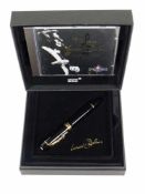 MONTBLANC Kolbenfüllhalter, Meisterstück; Sonderedition " A Tribute to Leonhard Bernstein"; 18 ct