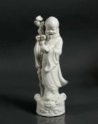 Shouhsing (China, 20.Jh.) "Gott des langen Lebens"; Weißporzellan; H: ca. 22 cm