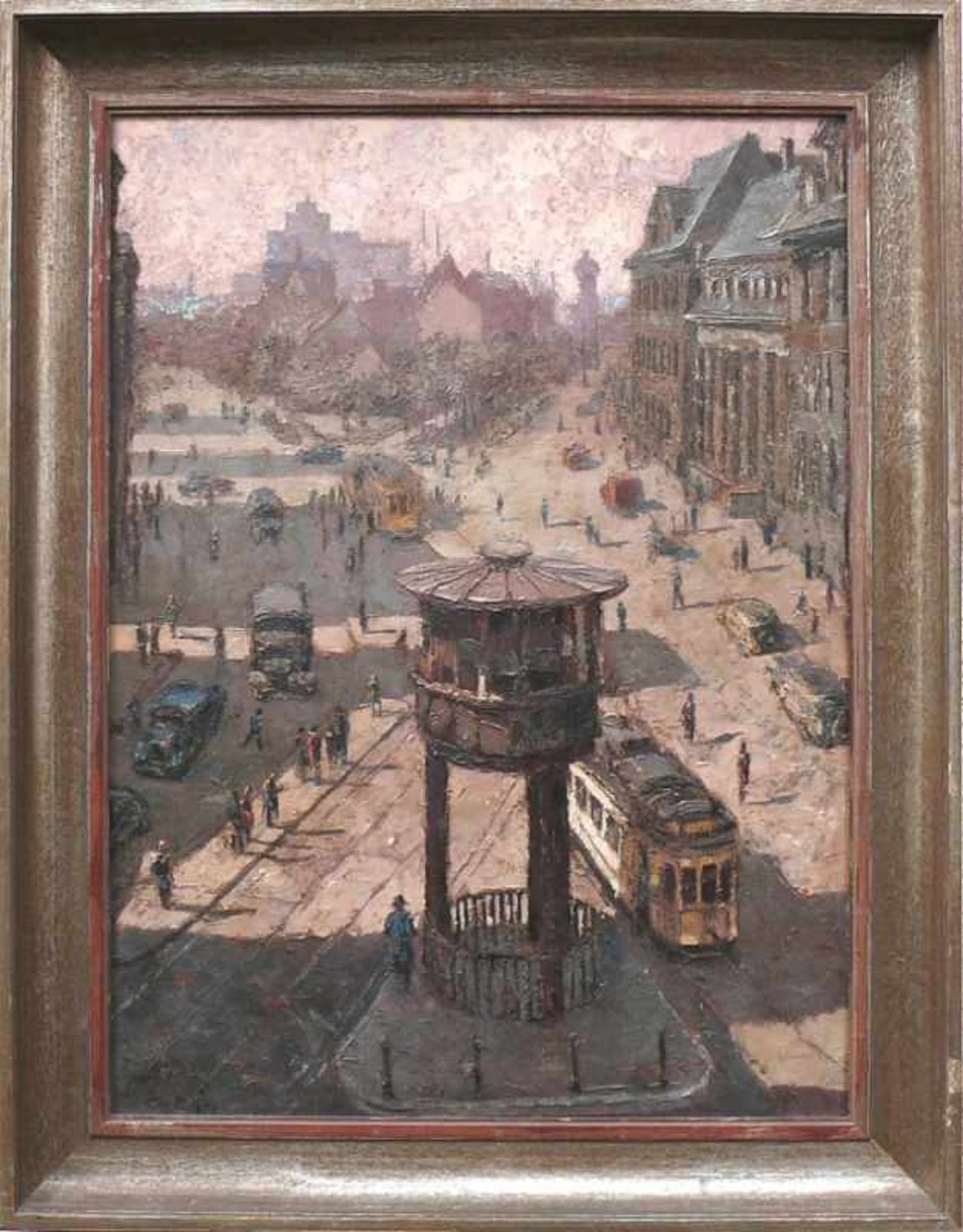 Dudda, Alfred (Schwerte 1909 - 1971) "Blick auf Dortmunder Altstadt"; in der 1.H.des 20.Jhdts.; - Bild 2 aus 4