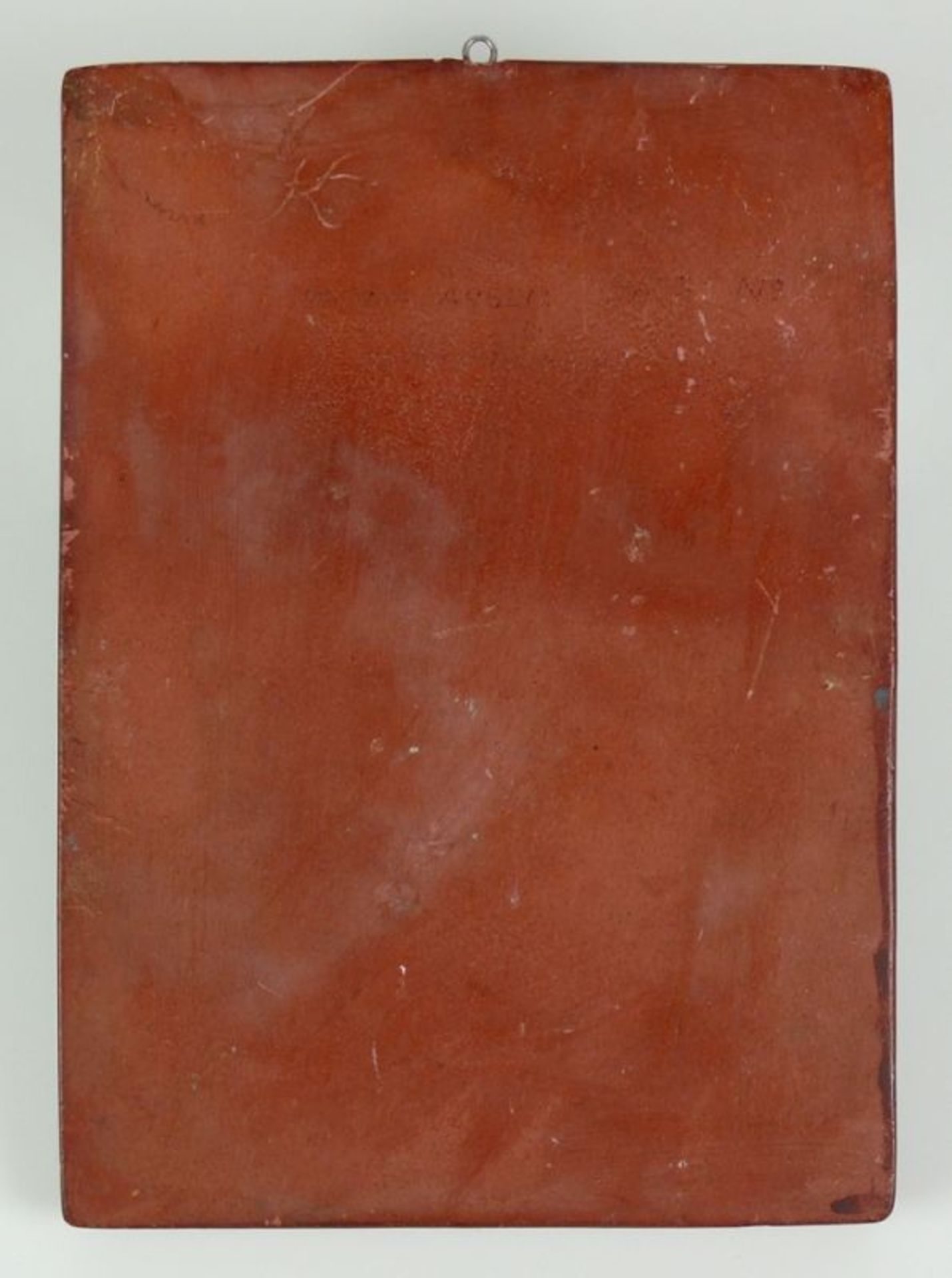 Keramikwandplatte (1.H.20.Jh.) "Meerjungfrau"; plastisch, farbig staffiert; rechts unten monogr. I. - Bild 4 aus 5