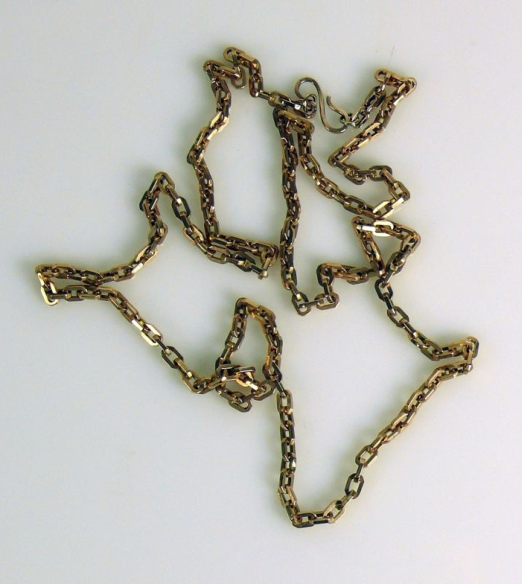 Halskette 14ct GG; Gliederform; L: 90 cm; 18g - Bild 2 aus 2