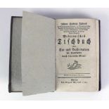 Medicinisches Tischbuch (18.Jh.) von Johann Friedrich Zückerts, Berlin bei August Mylius 1785; 3.